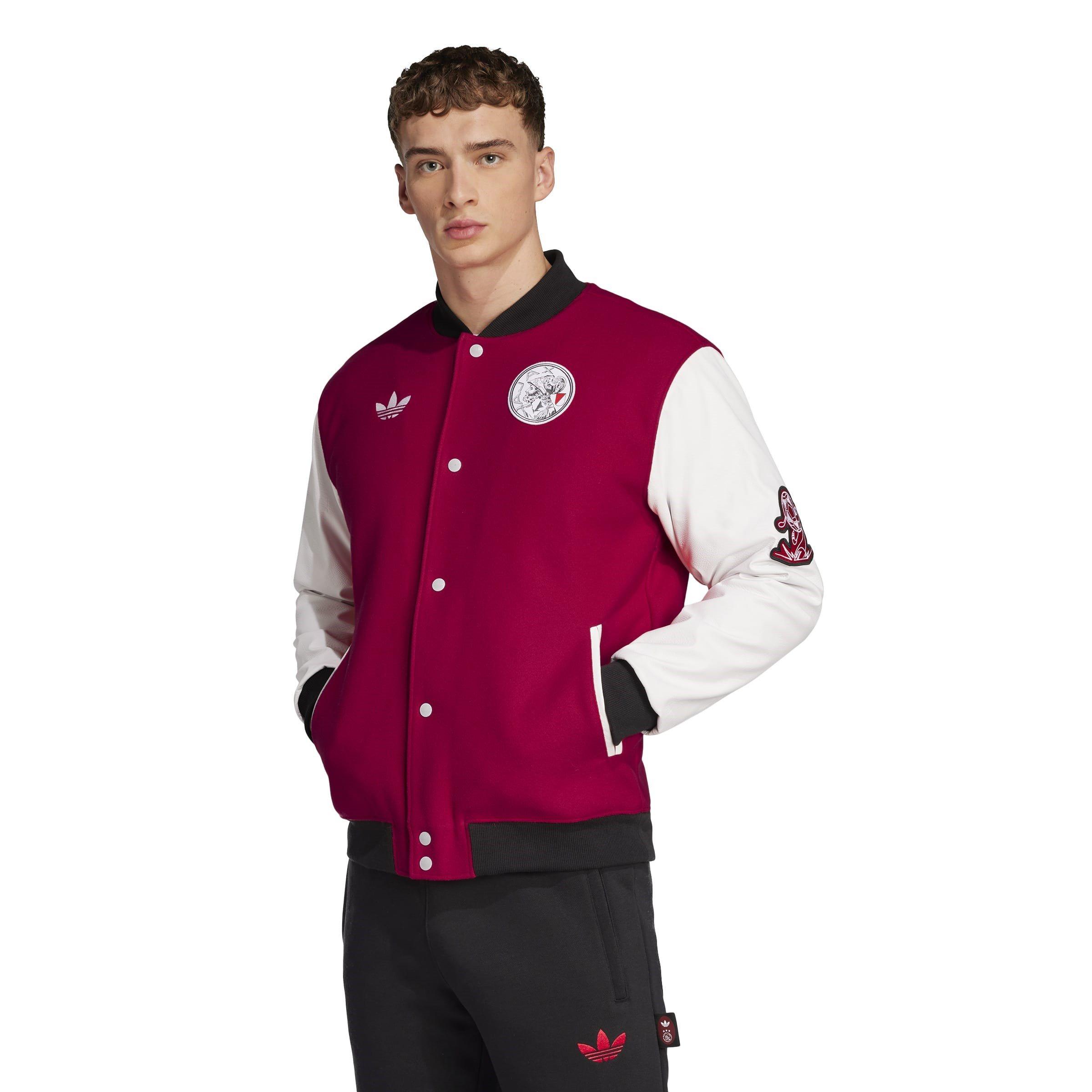 Red/White - adidas - Ajax Amsterdam Graphic Jacket Adults - 4