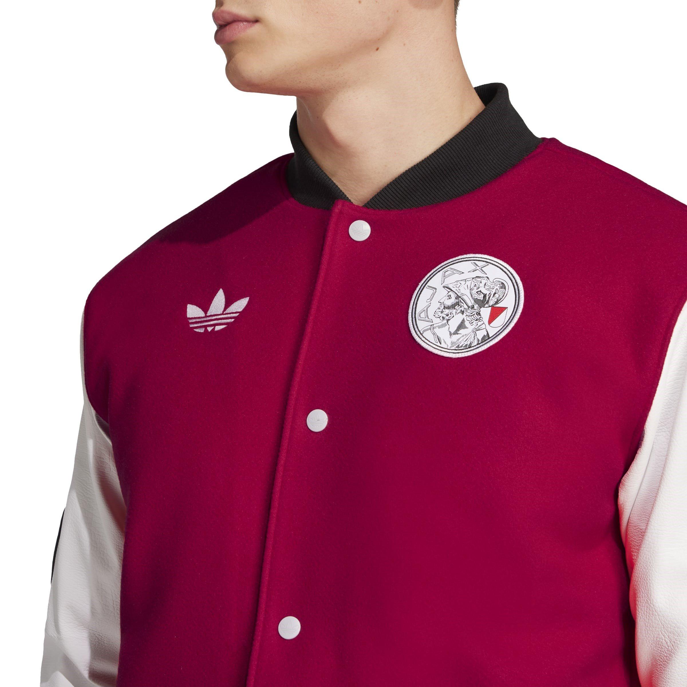Red/White - adidas - Ajax Amsterdam Graphic Jacket Adults - 7