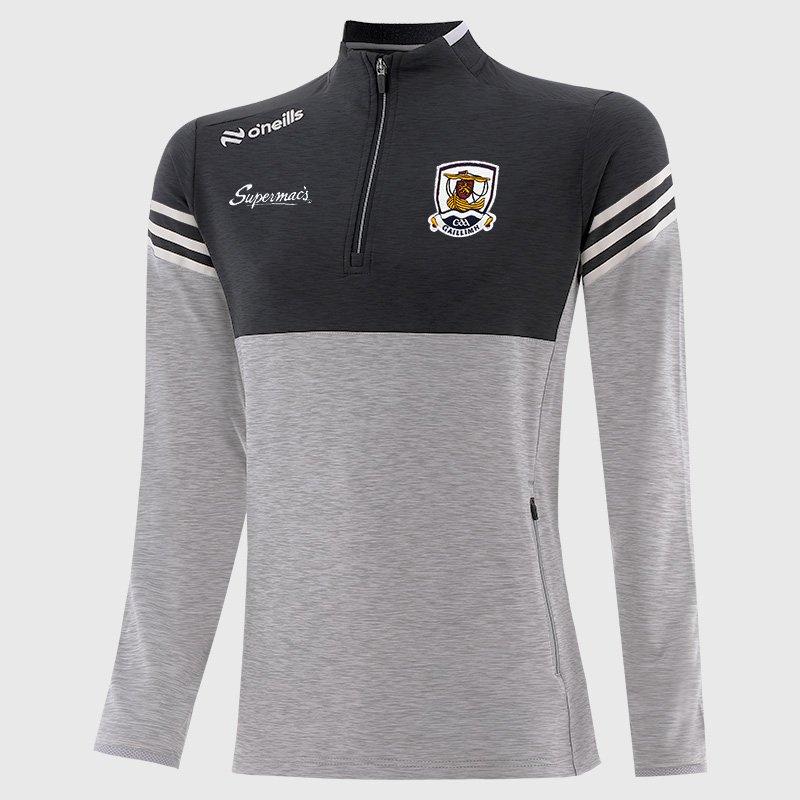 Silver/Blk/Wht - ONeills - Galway Sedona Half Zip Top Senior - 1