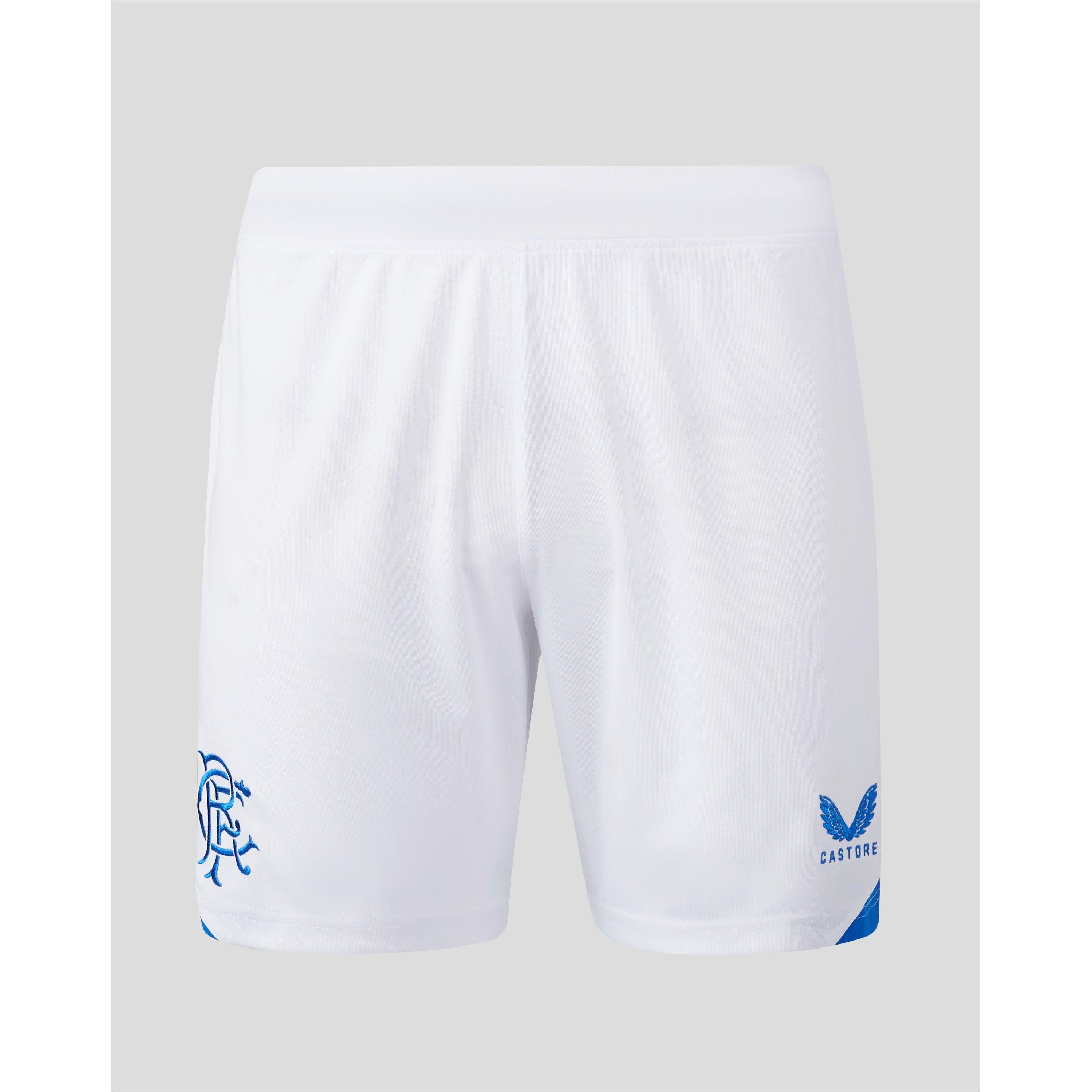 Castore Men's White Rangers Home Shorts 2023 2024 Adults - L