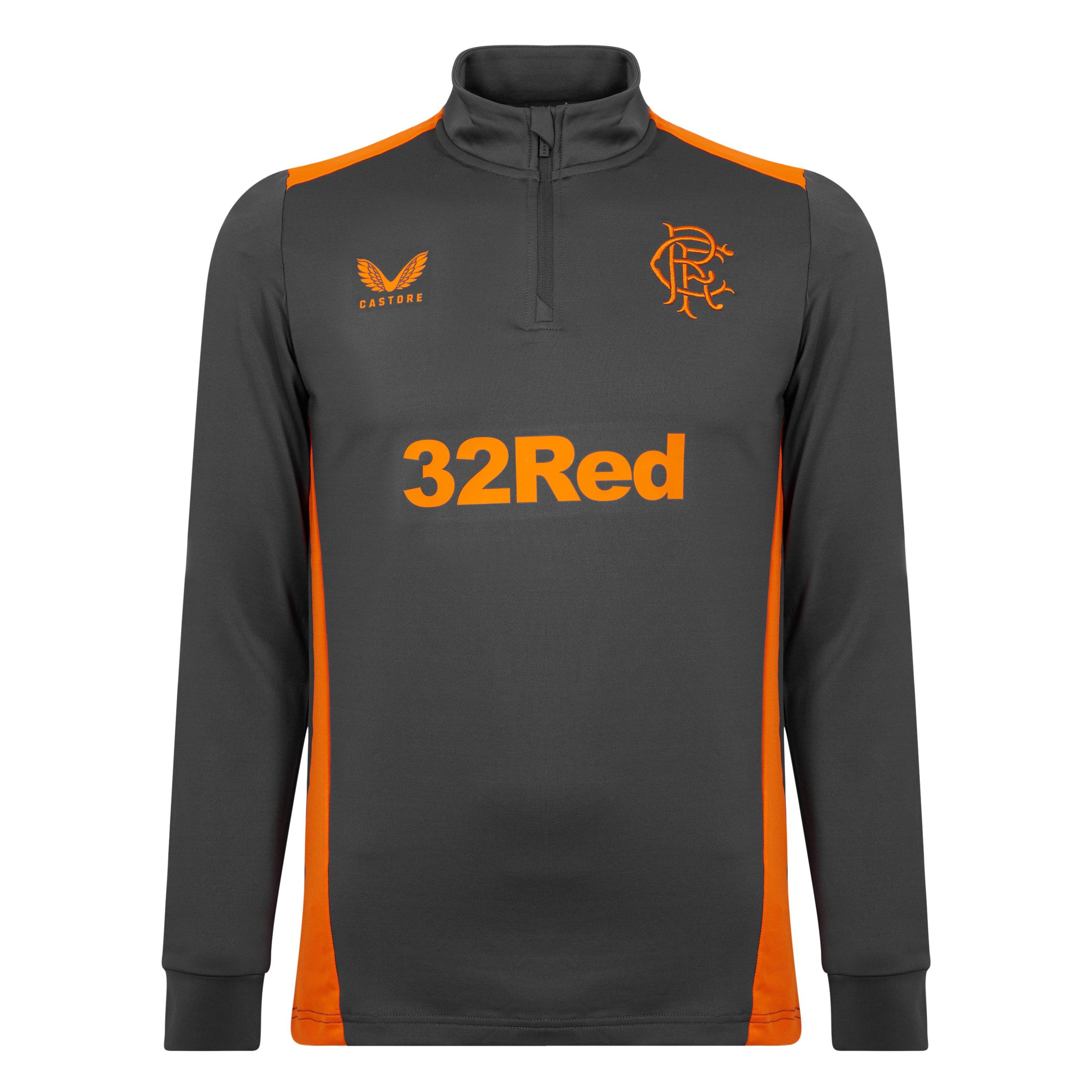 Ebony - Castore - Rangers quarter Zip Top 2023 2024 Adults - 1