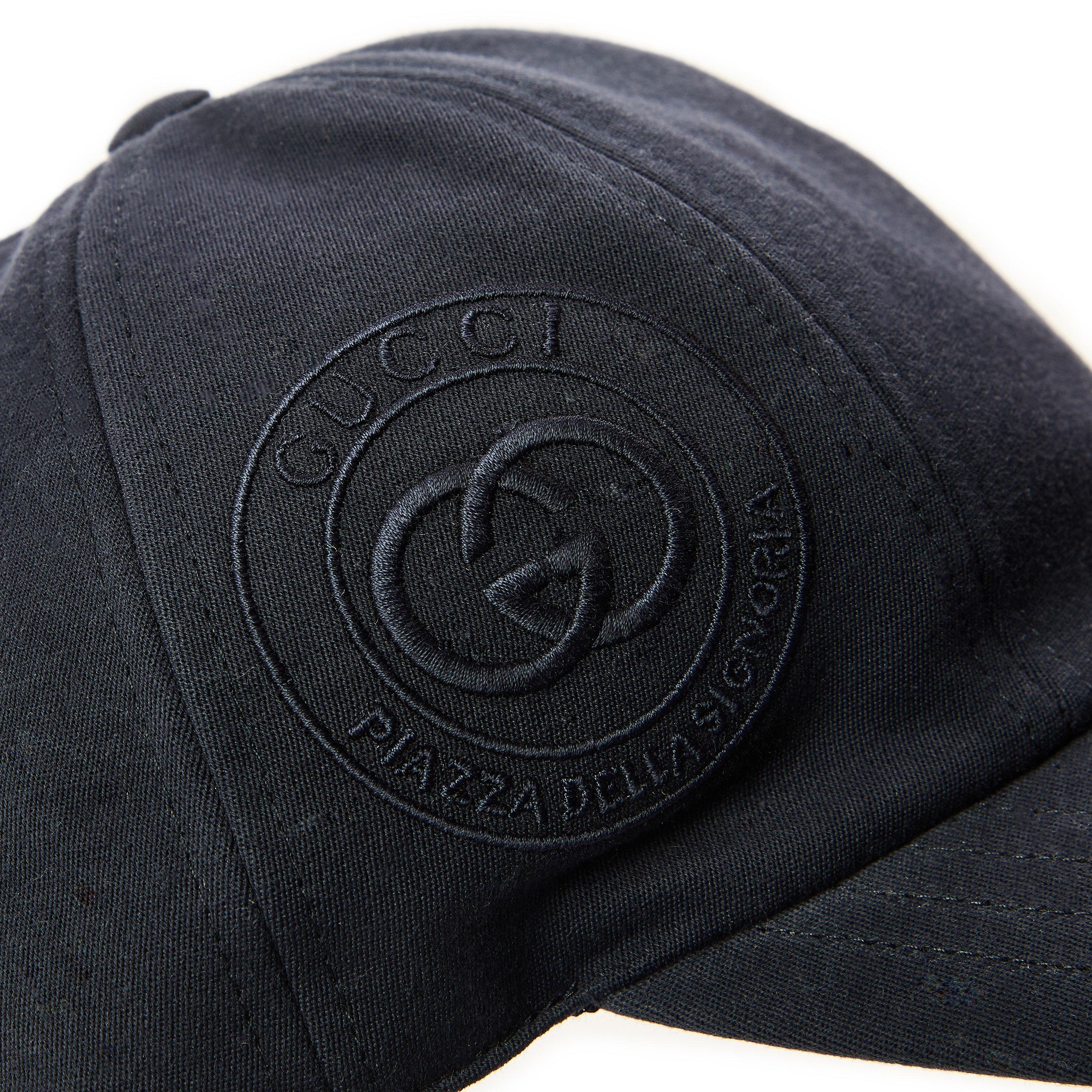 Midnight Blue - Gucci - Men's Side Logo Baseball Cap - 4