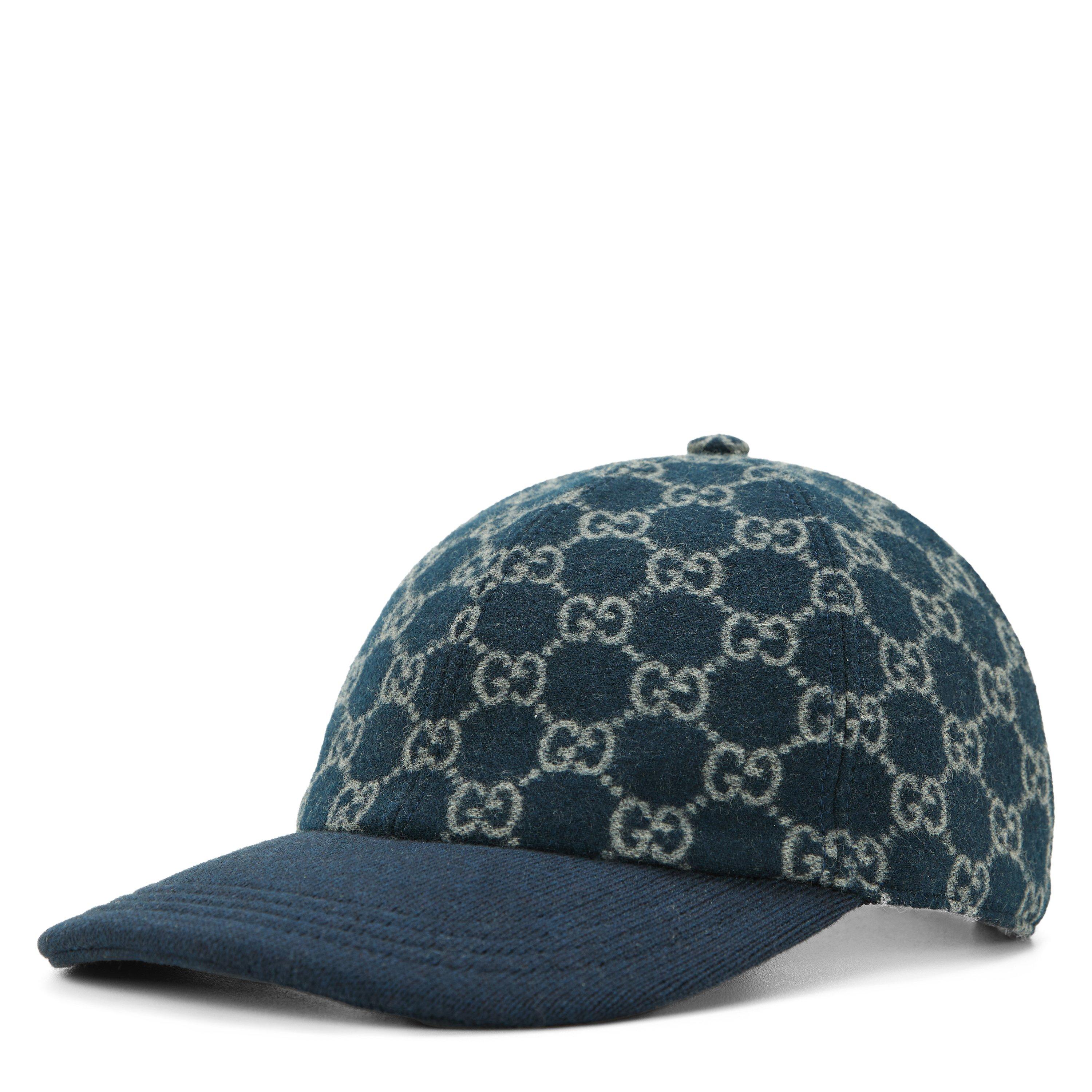 Gucci Mens GG Baseball Cap - Blue - S