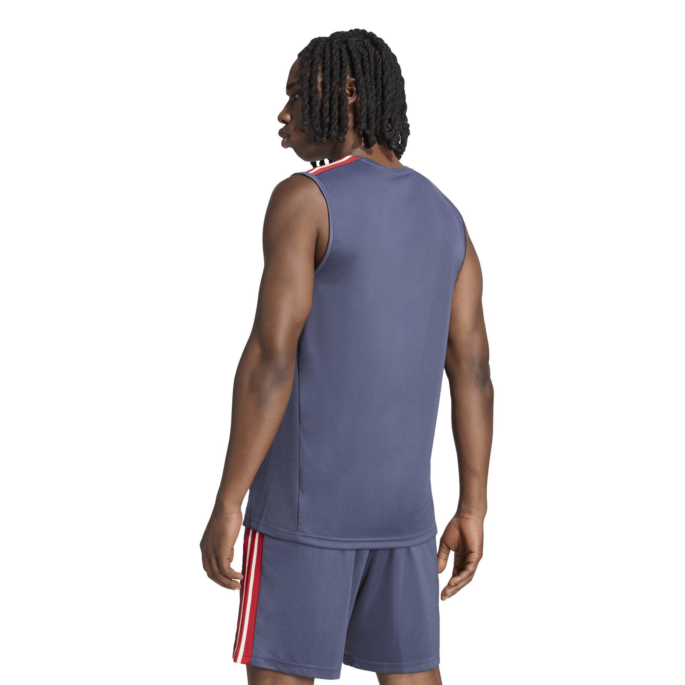 Marineblauw/Wit - adidas - Men's France Rugby Vest - 4