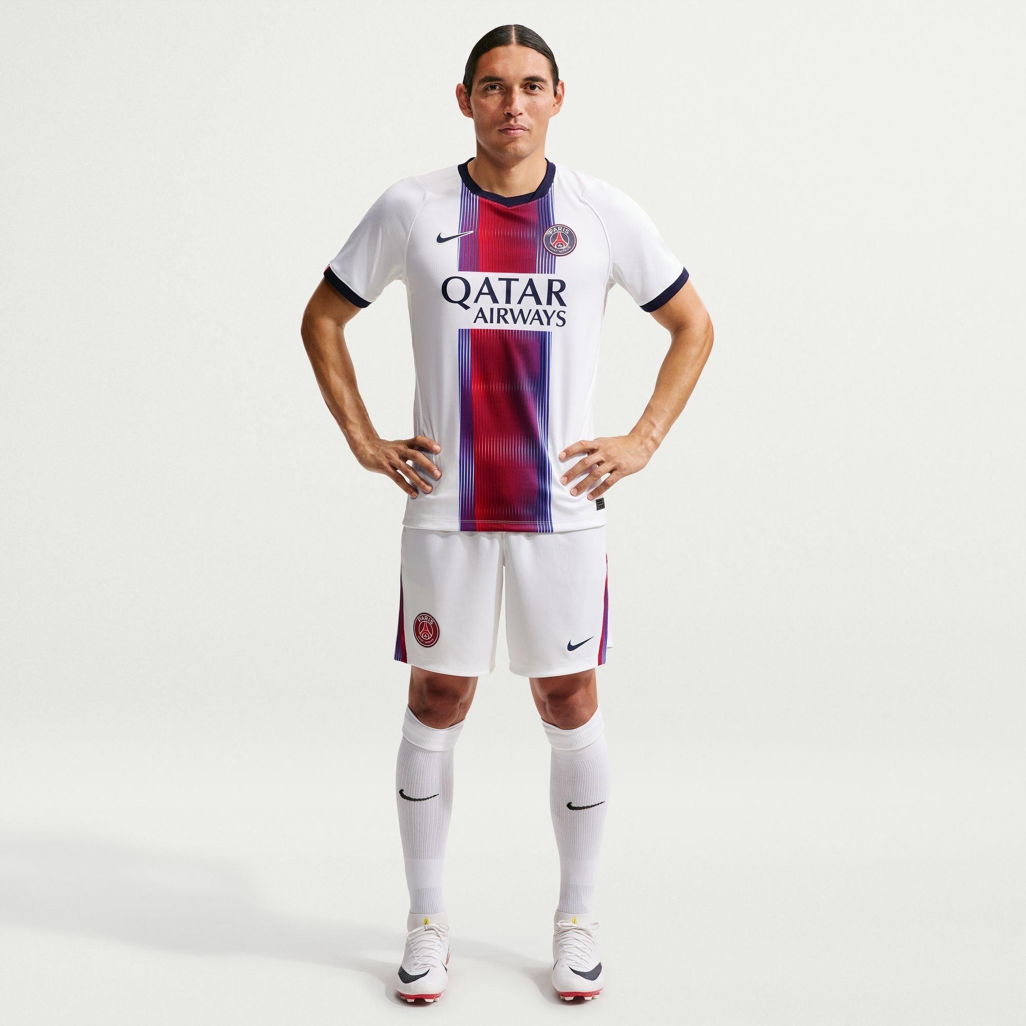 Wit/Marineblauw - Nike - PSG Away Short 2026/27 Mens - 4