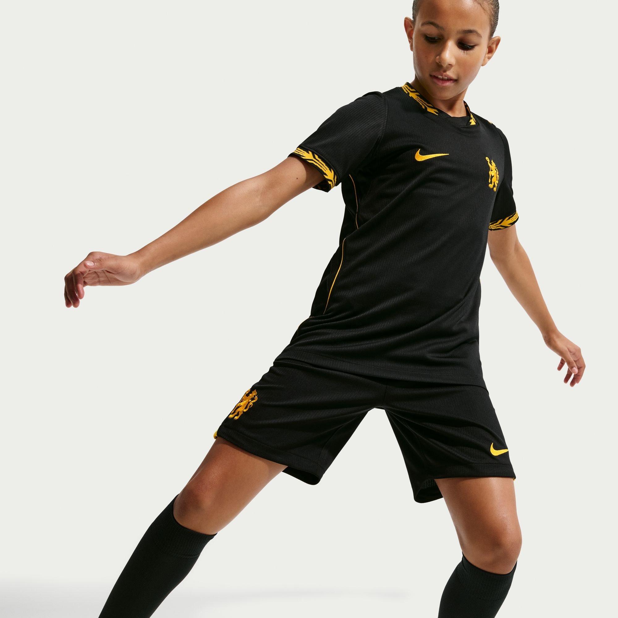 Zwart/Goud - Nike - Chelsea Away Short 2026/27 Juniors - 3