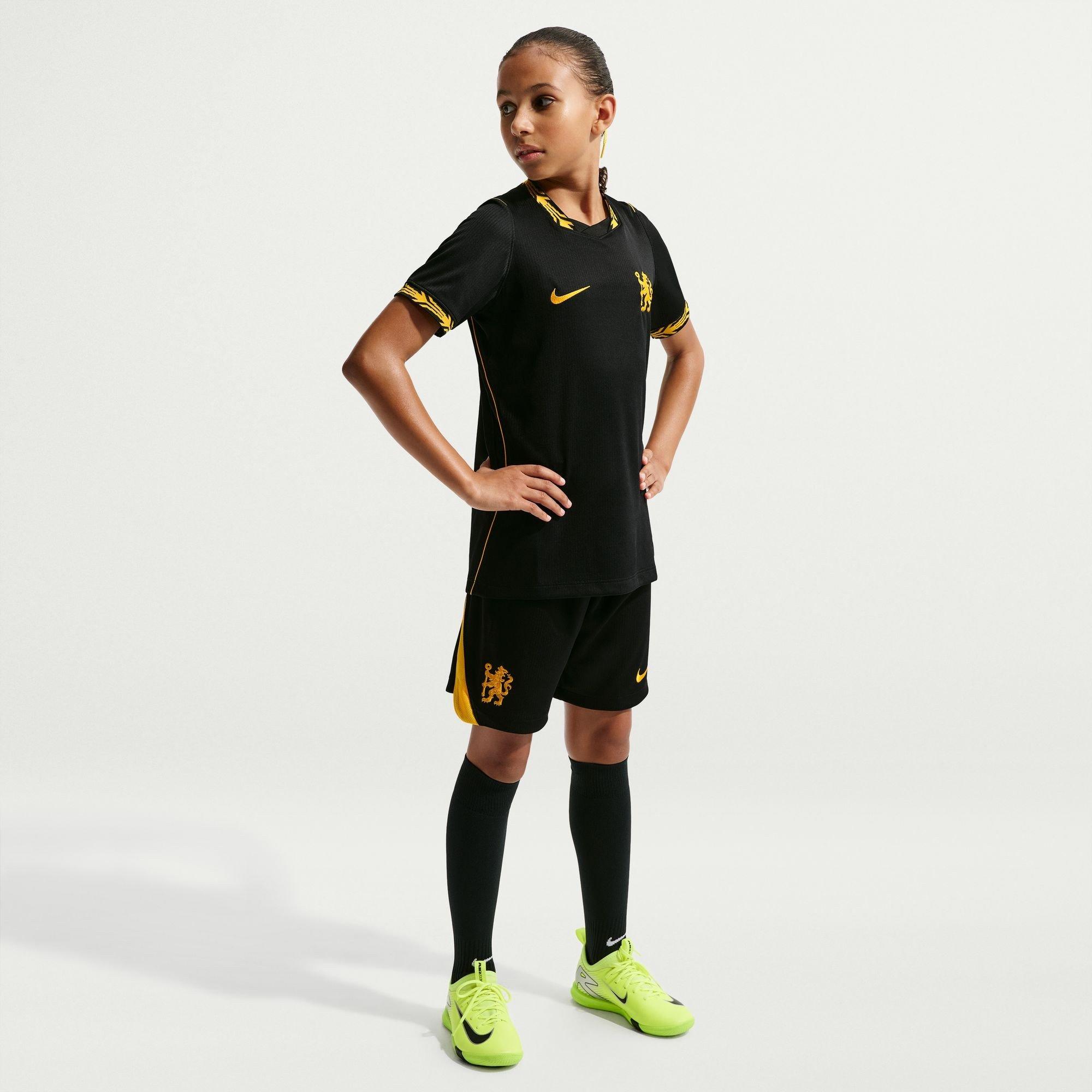 Zwart/Goud - Nike - Chelsea Away Short 2026/27 Juniors - 4