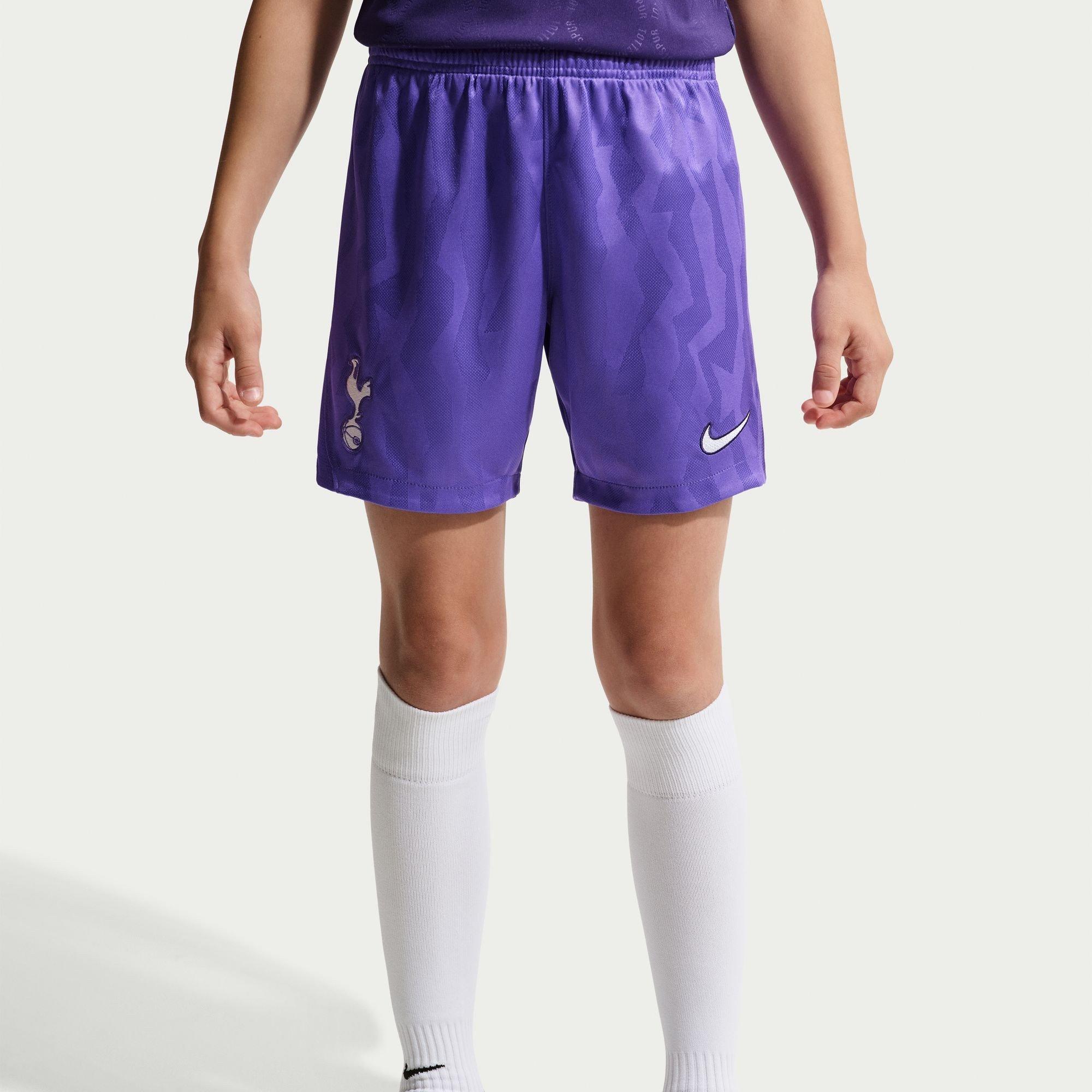 Ljubičasta/Bijela - Nike - Kids' Tottenham Hotspur Third 24/25 Dri-FIT Football Shorts - 2