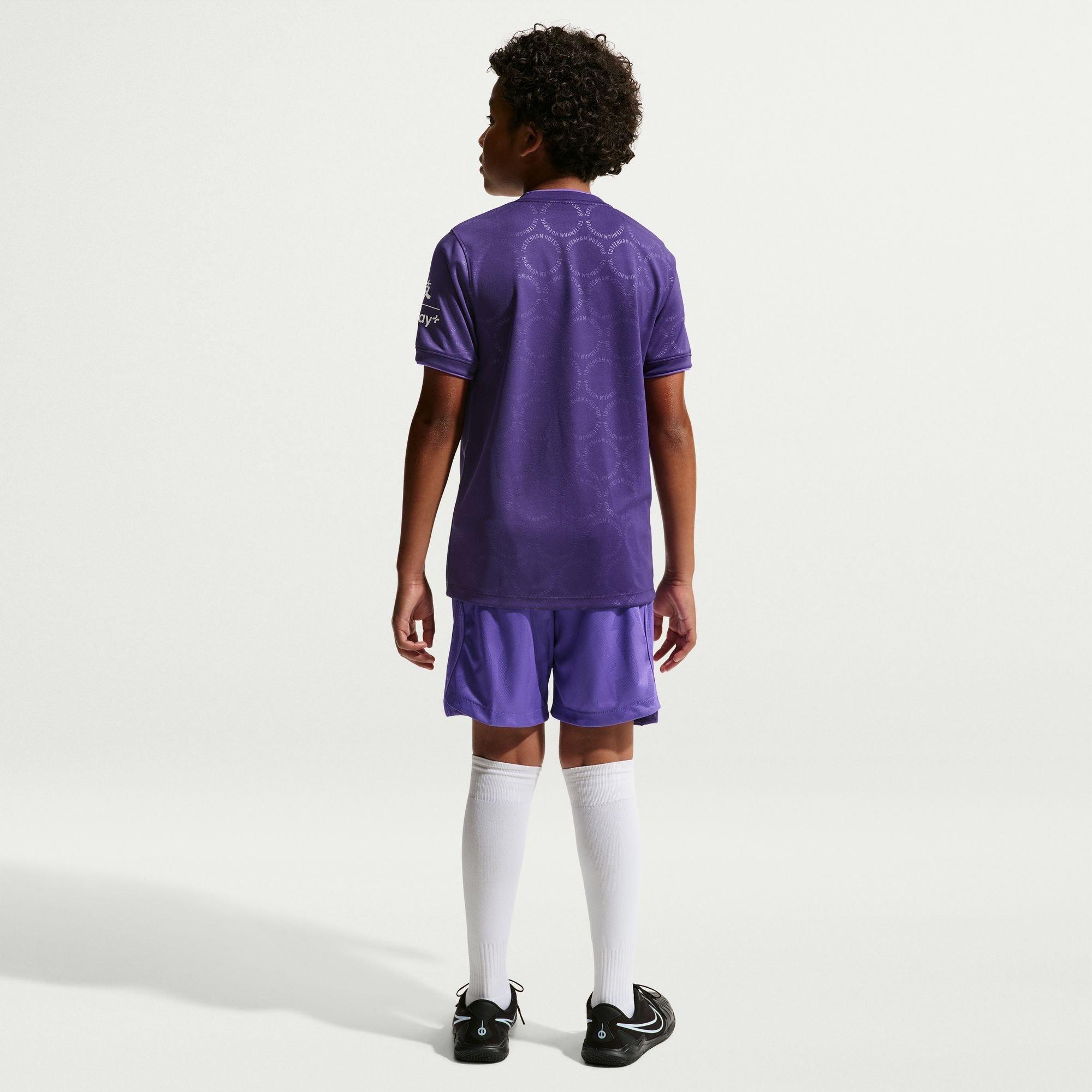 Ljubičasta/Bijela - Nike - Kids' Tottenham Hotspur Third 24/25 Dri-FIT Football Shorts - 6