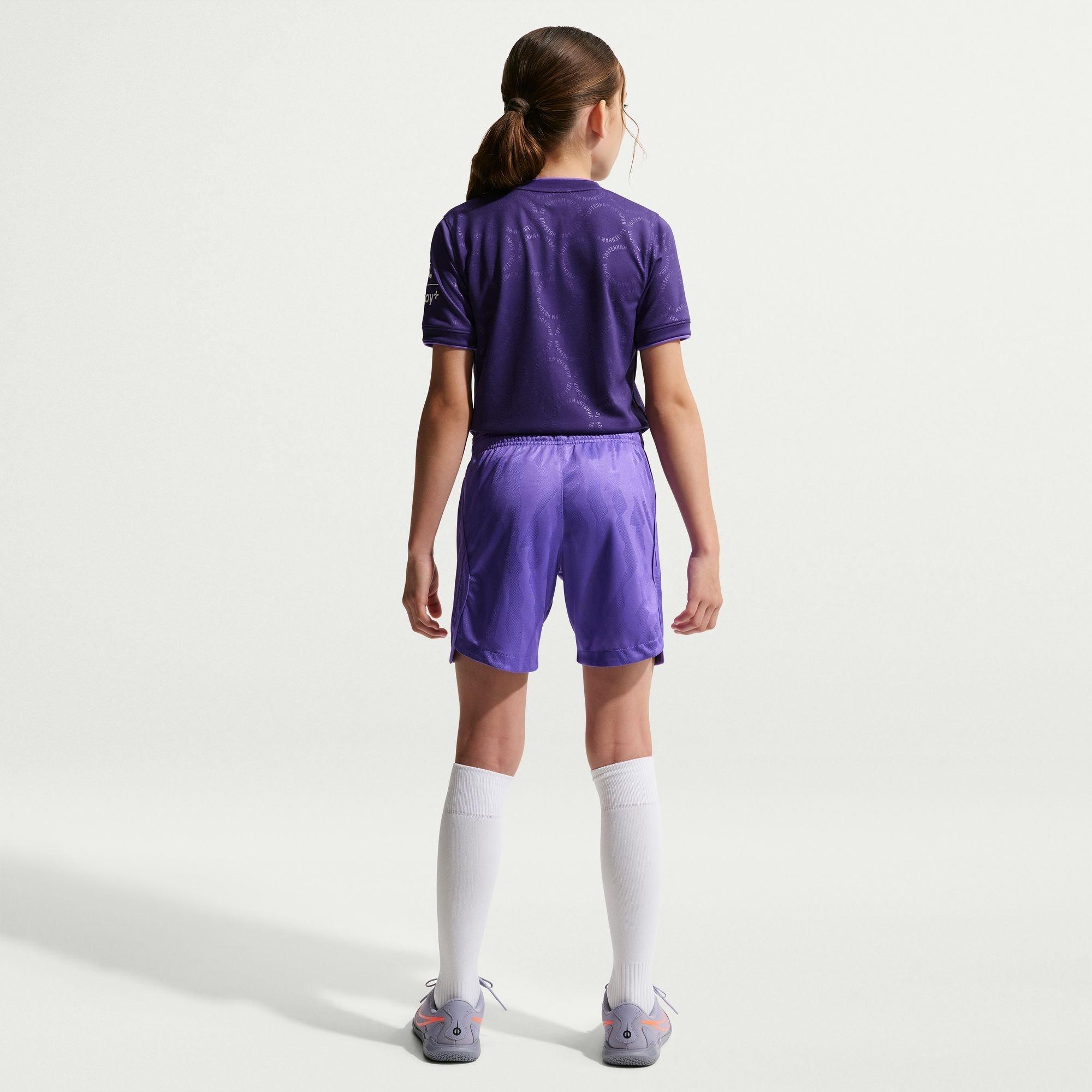 Ljubičasta/Bijela - Nike - Kids' Tottenham Hotspur Third 24/25 Dri-FIT Football Shorts - 7