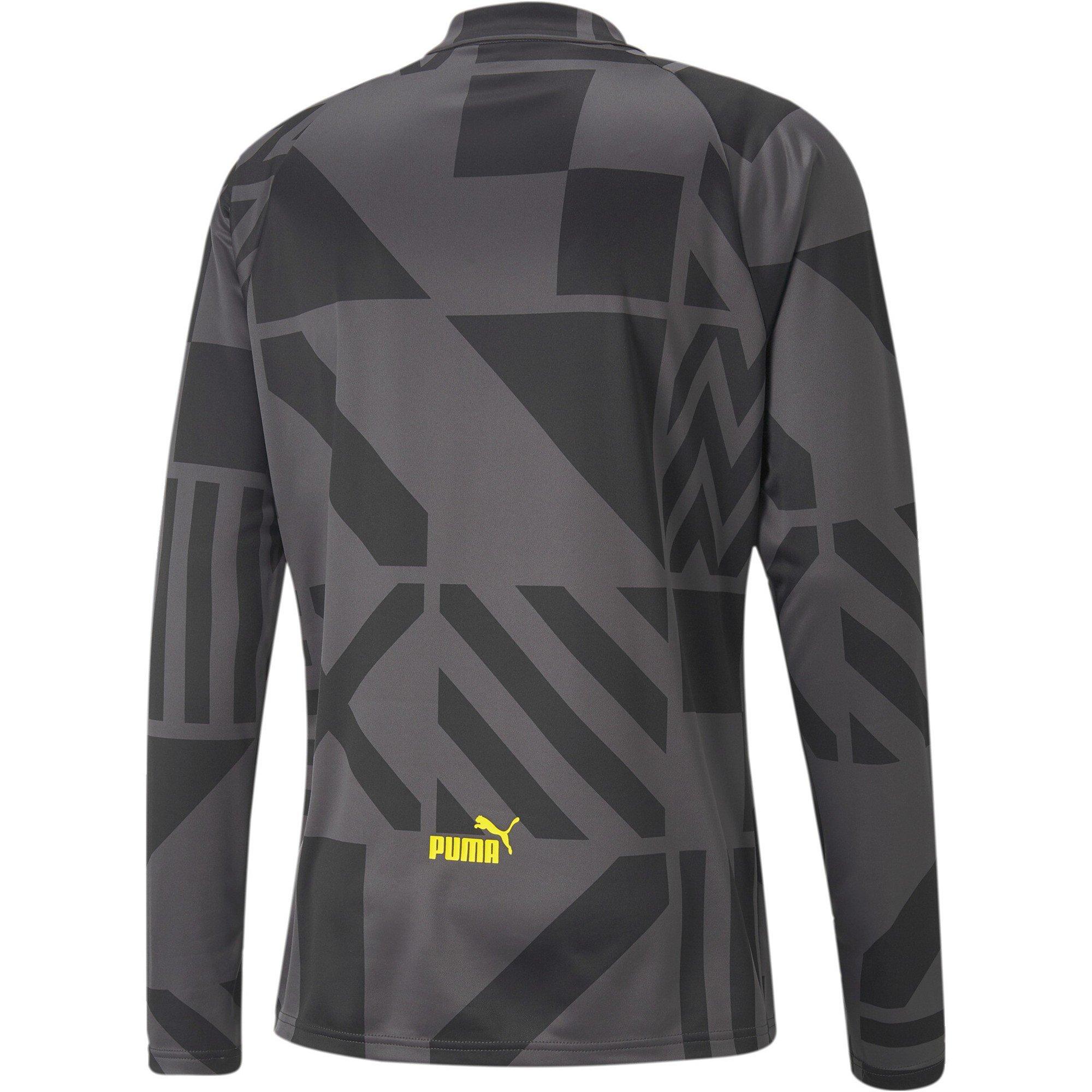 Schwarz/Gelb - Puma - Mcfc Prematch Sweat Drill Top Mens - 2