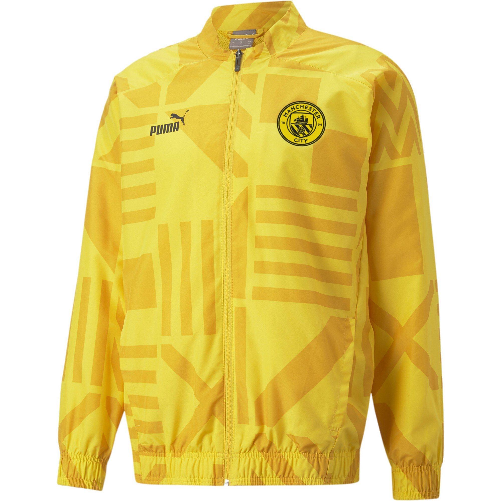 Puma Men's Mcfc Prematch Jacket Anorak - Spectra Ylw - 2XL