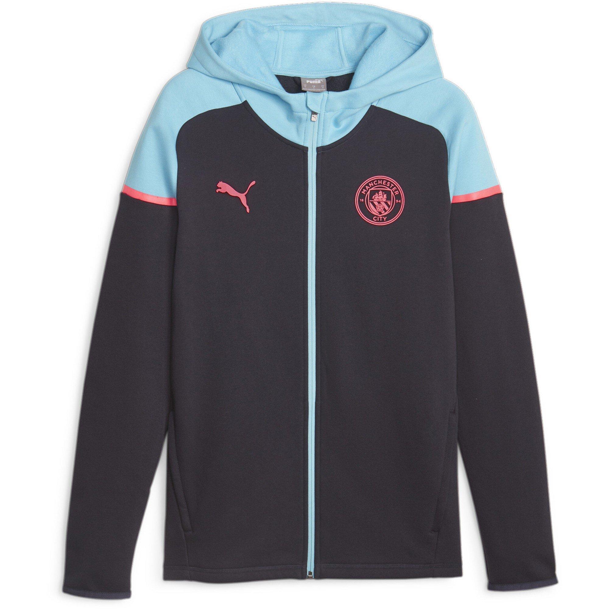 Dark Navy - Puma - Mcfc Casuals Hooded Jkt Hoody Mens - 1