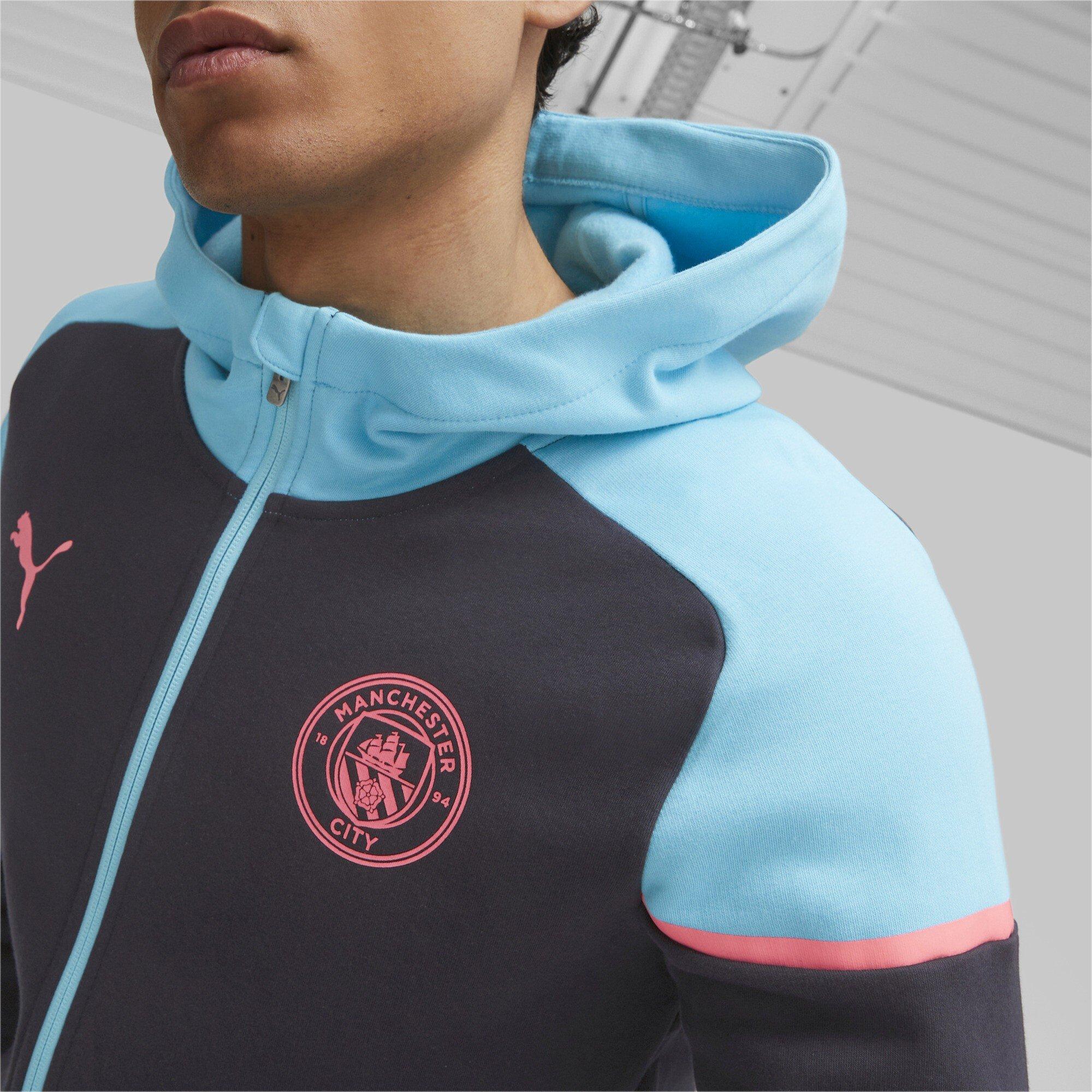 Dark Navy - Puma - Mcfc Casuals Hooded Jkt Hoody Mens - 5