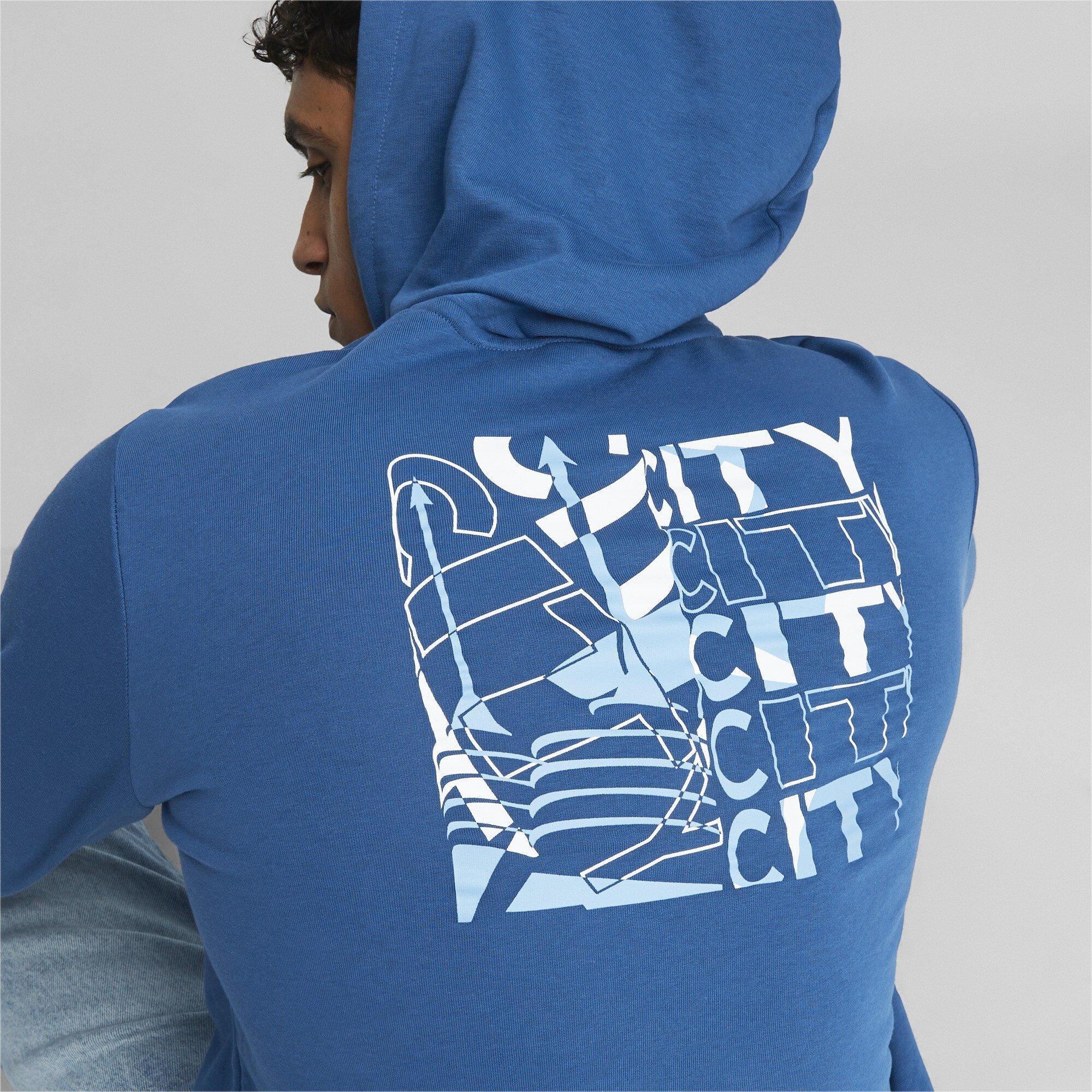 Søblå - Puma - Mcfc Ftblcore Graphic Hoody Mens - 6