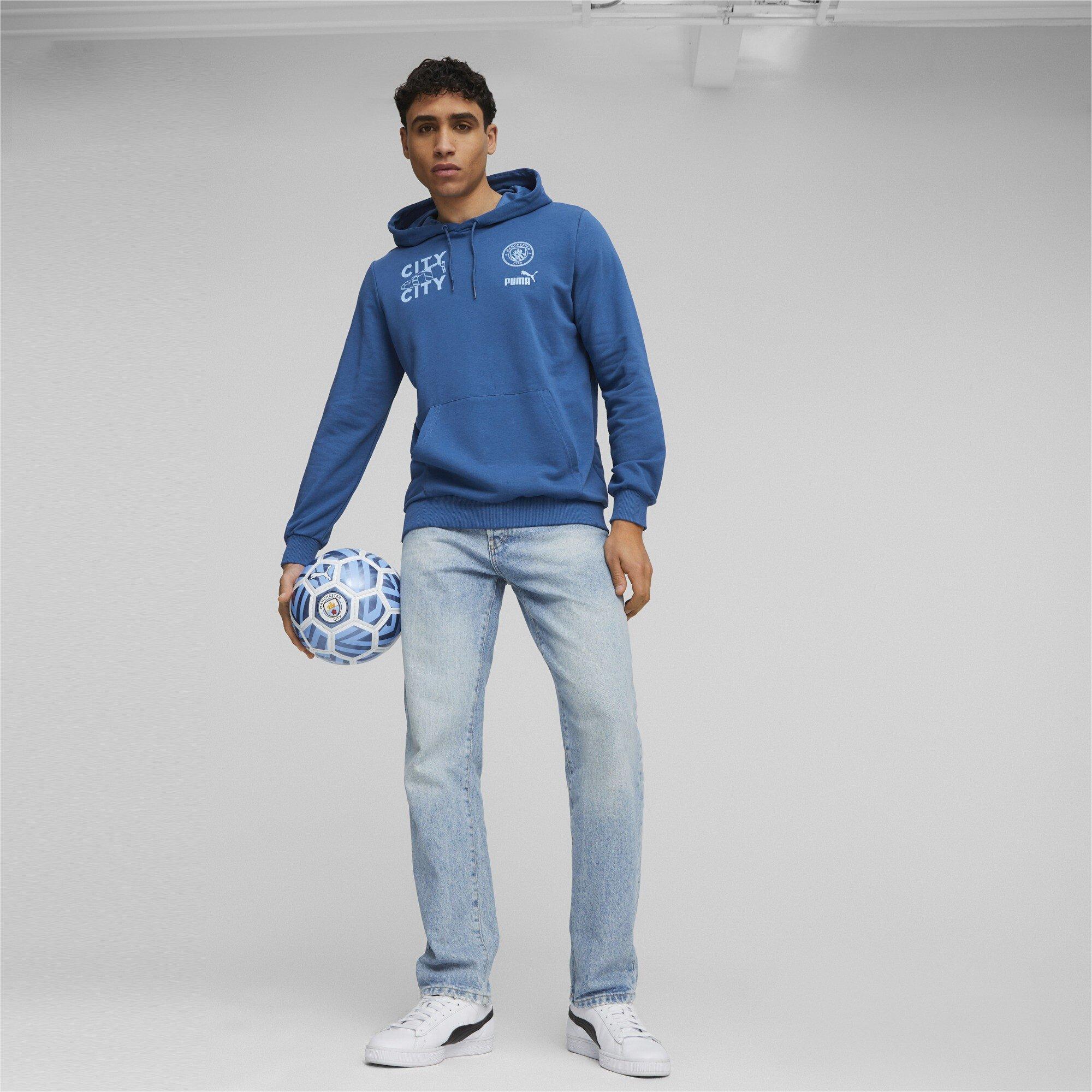 Søblå - Puma - Mcfc Ftblcore Graphic Hoody Mens - 7