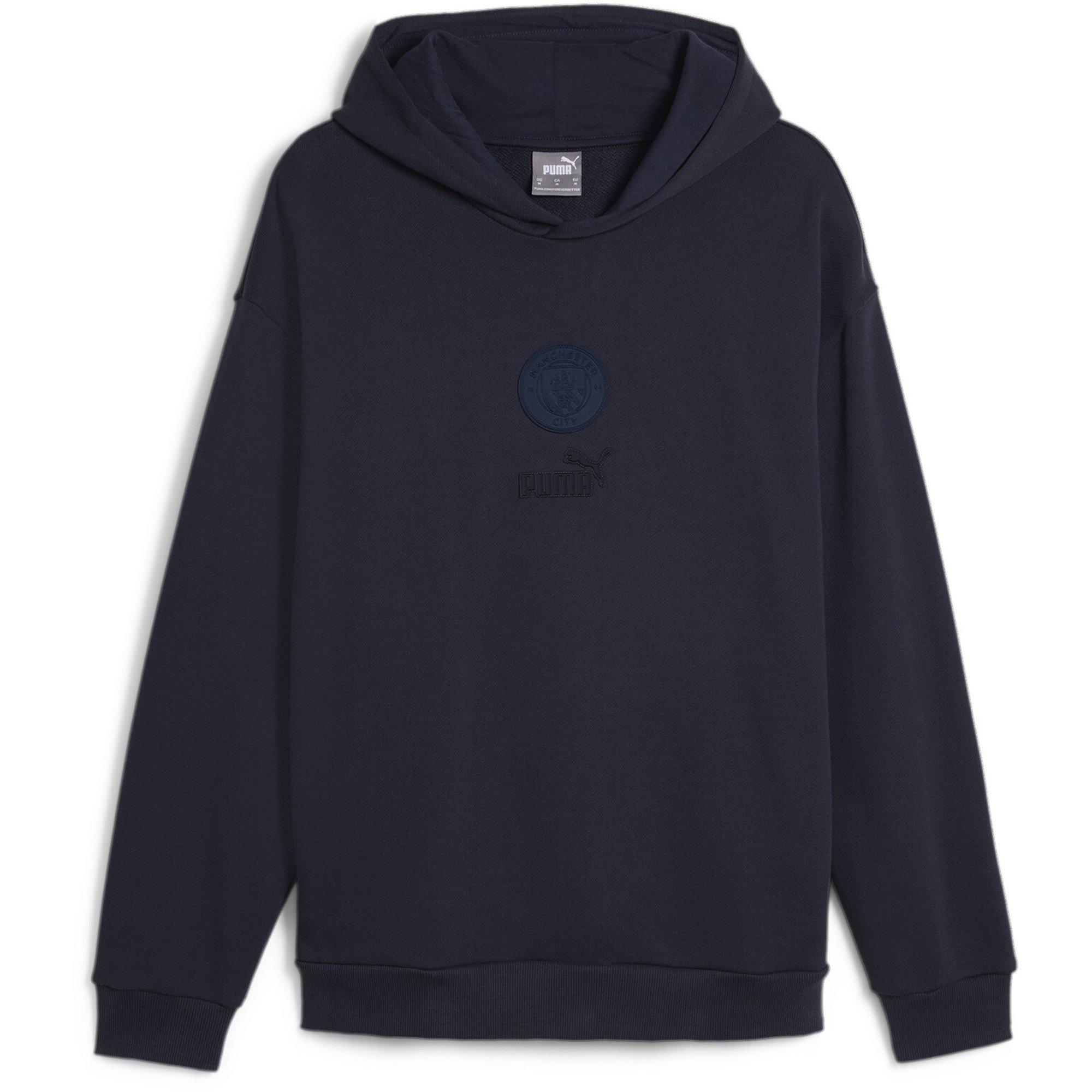 New Navy - Puma - Mcfc Ftblmonochrm Hoodie Hoody Mens - 1