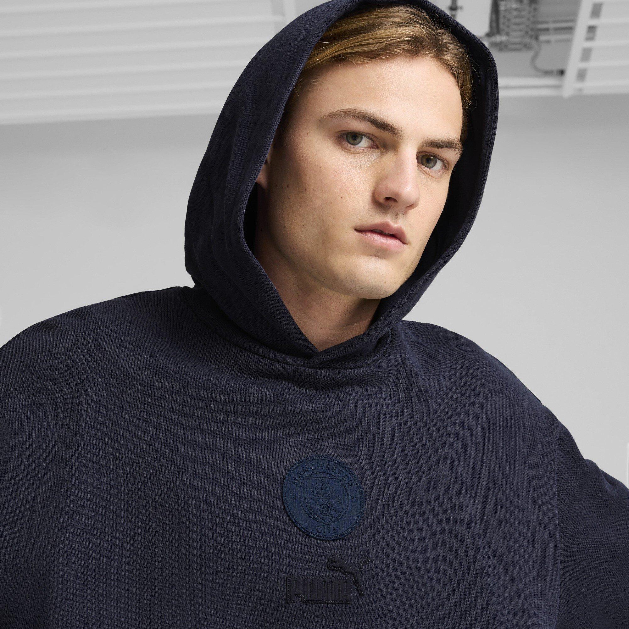 Nieuw Marineblauw - Puma - Mcfc Ftblmonochrm Hoodie Hoody Mens - 5