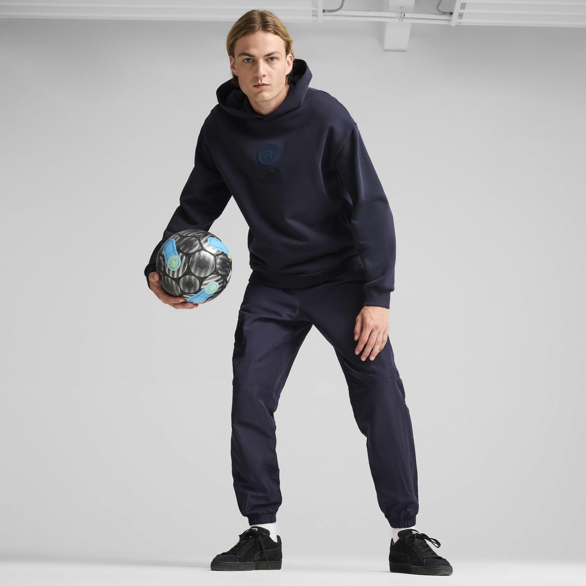 Nieuw Marineblauw - Puma - Mcfc Ftblmonochrm Hoodie Hoody Mens - 7