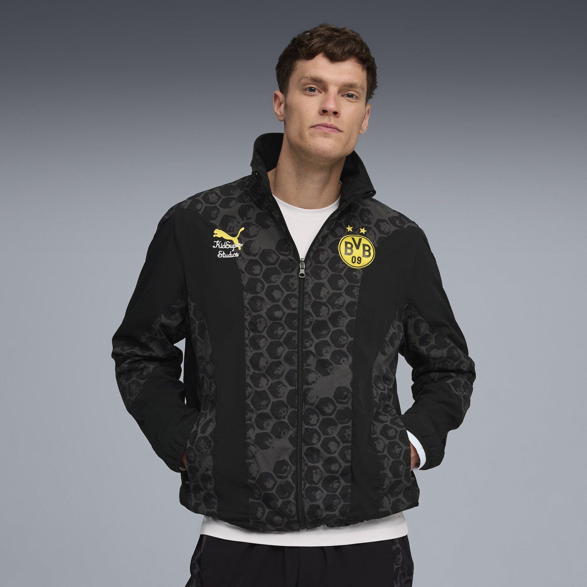 Black/Yellow - Puma - Puma BVB Rvrse Jkt Sn99 - 3