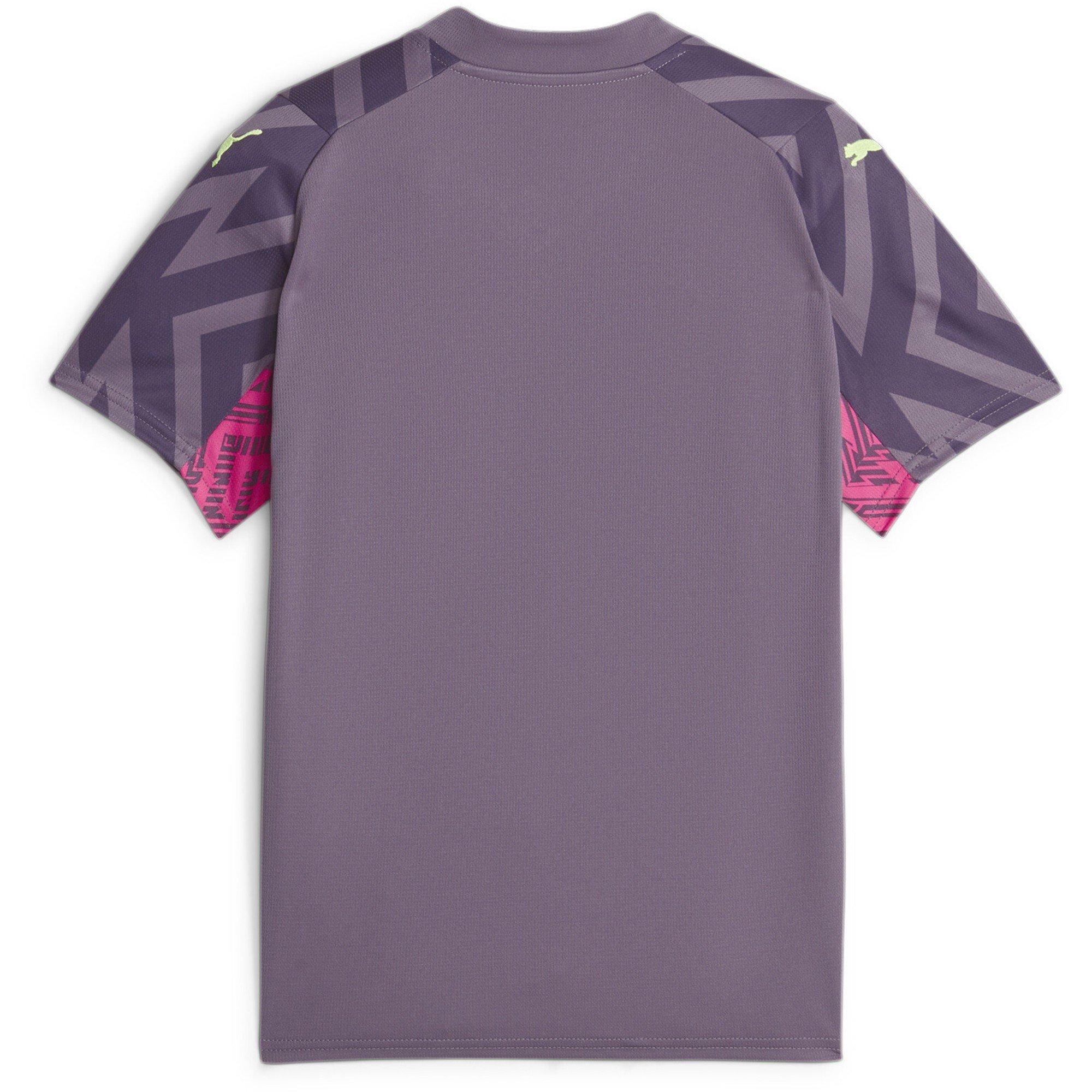 Purple Charc - Puma - Mcfc Gk Jersey Replica Ss Jr Goalkeeper Top Unisex Kids - 2