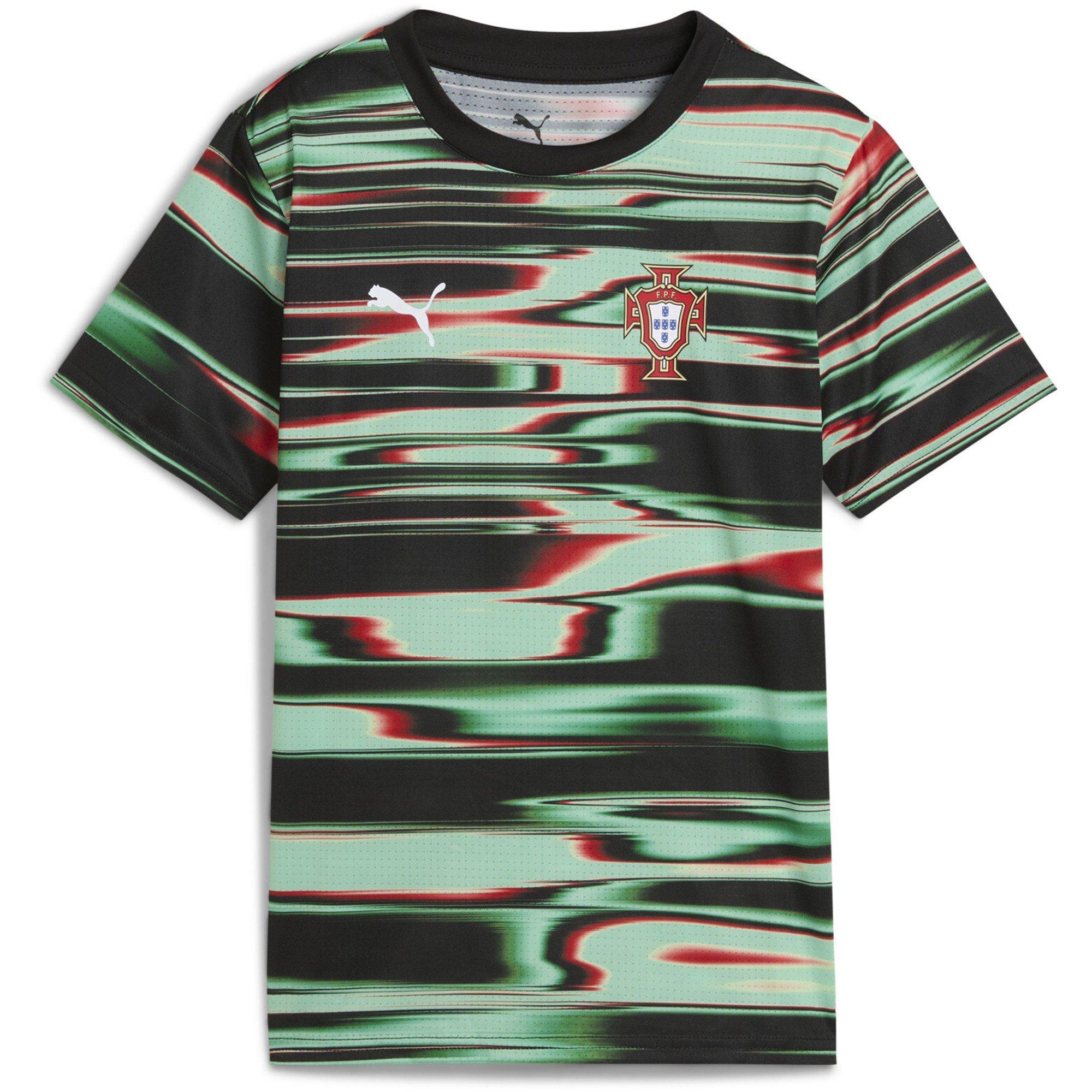 Puma  Kids Fpf Prematch Ss Jersey Jr Football Shirt - Black Puma Black - 16 (4XL)