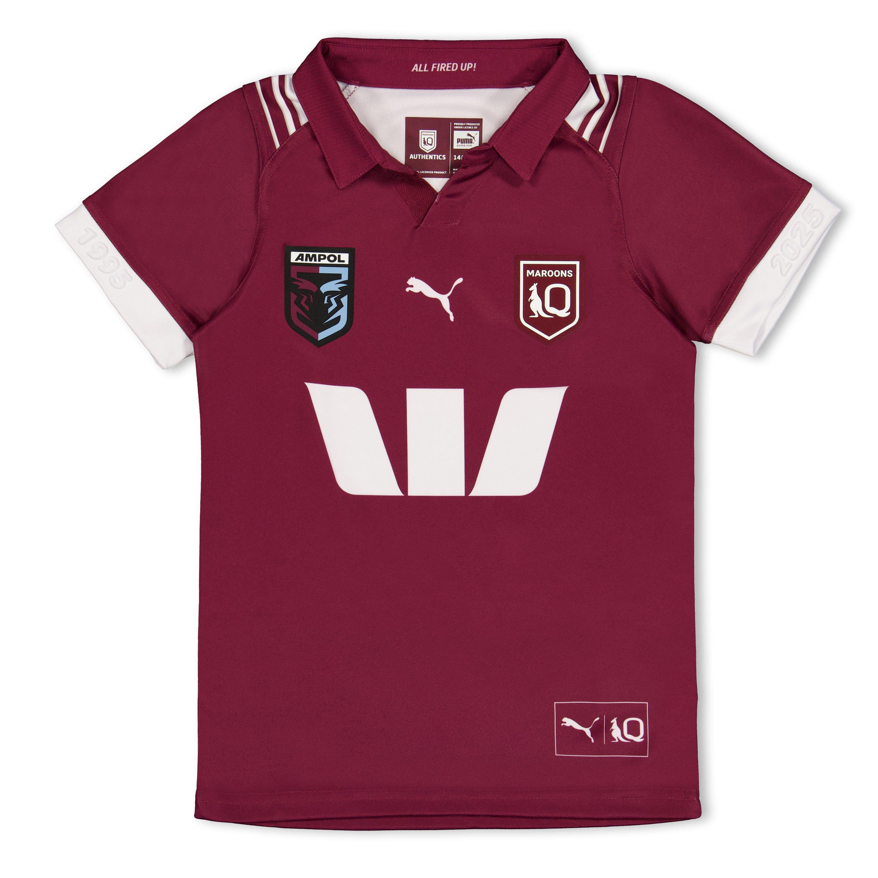 Burgundy/Wht - Puma - Unisex Queensland Maroons Homekit 2025 2026 - 1
