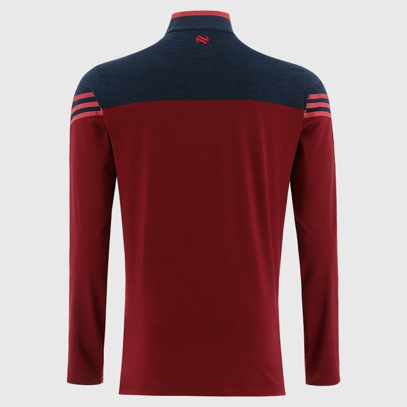 Salsa/Marn/Red - ONeills - ONeills Louth Sedona Half Zip Top Senior - 2
