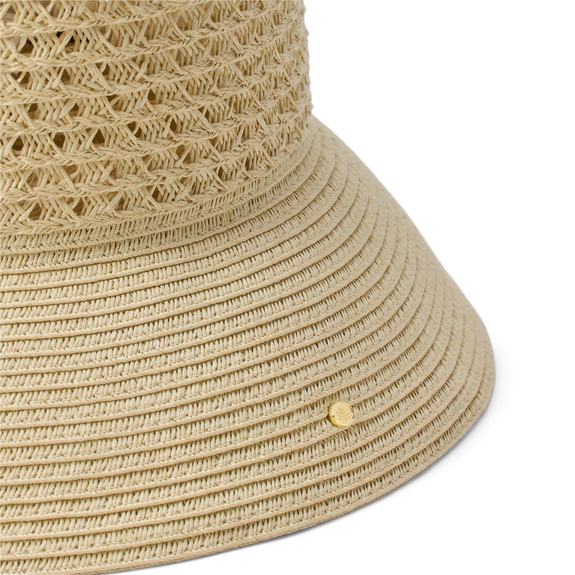 Natural - Lauren by Ralph Lauren - Women's Woven Bucket Hat - 3