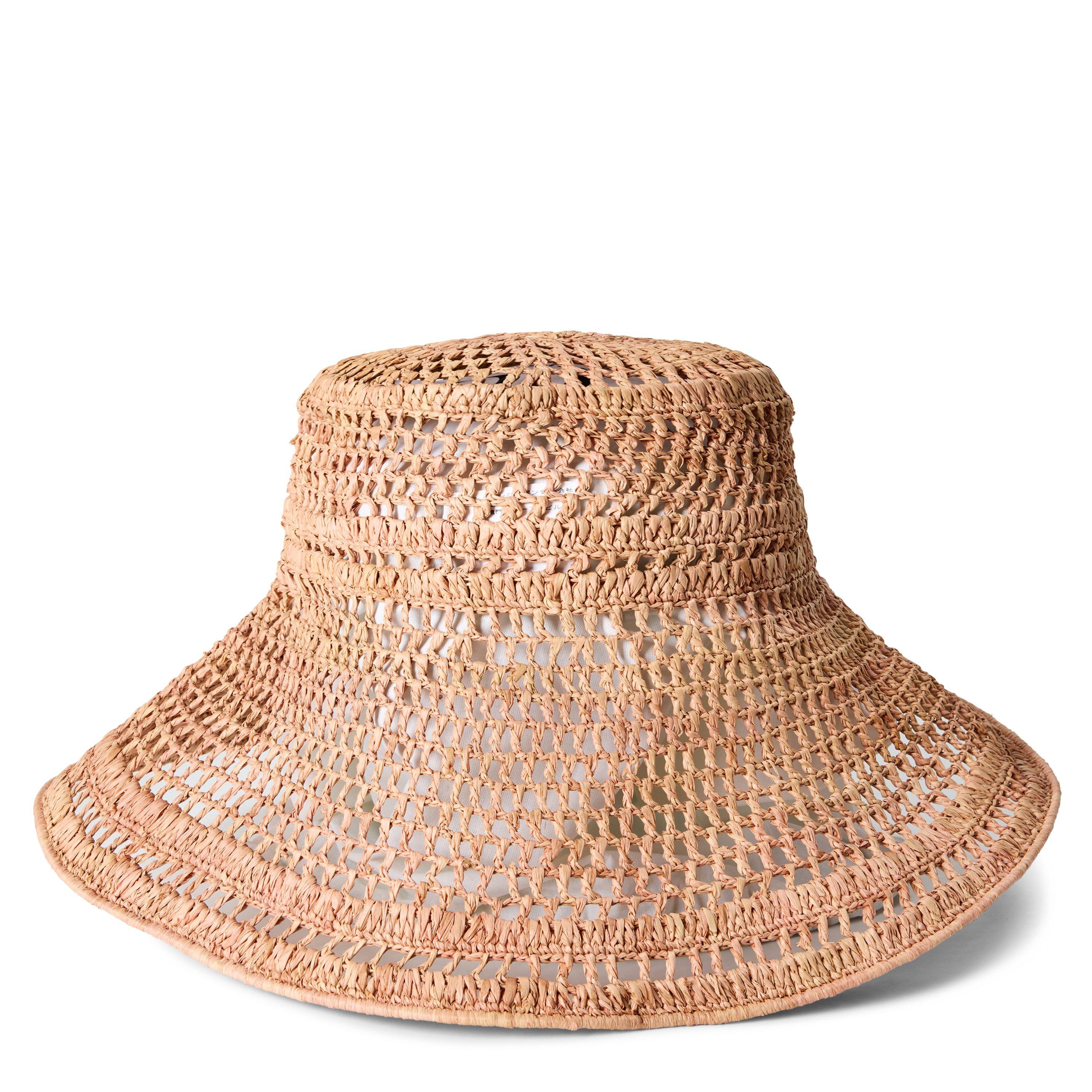 Summery Beige - Chloe - Women's Raffia Floppy Hat - 2