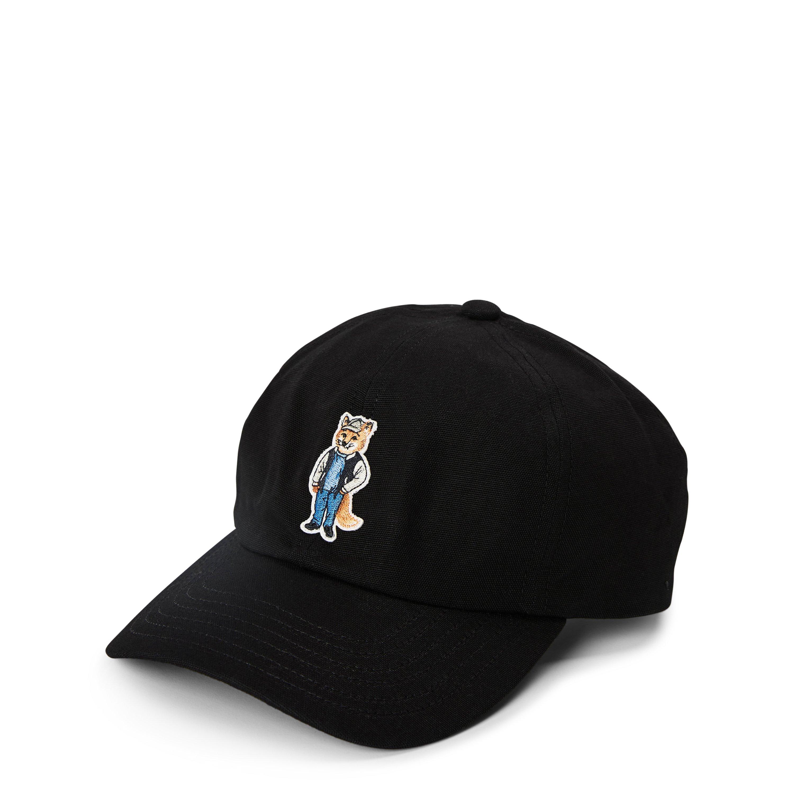 Black - Maison Kitsune - Men's Dressed Fox Baseball Cap - 1