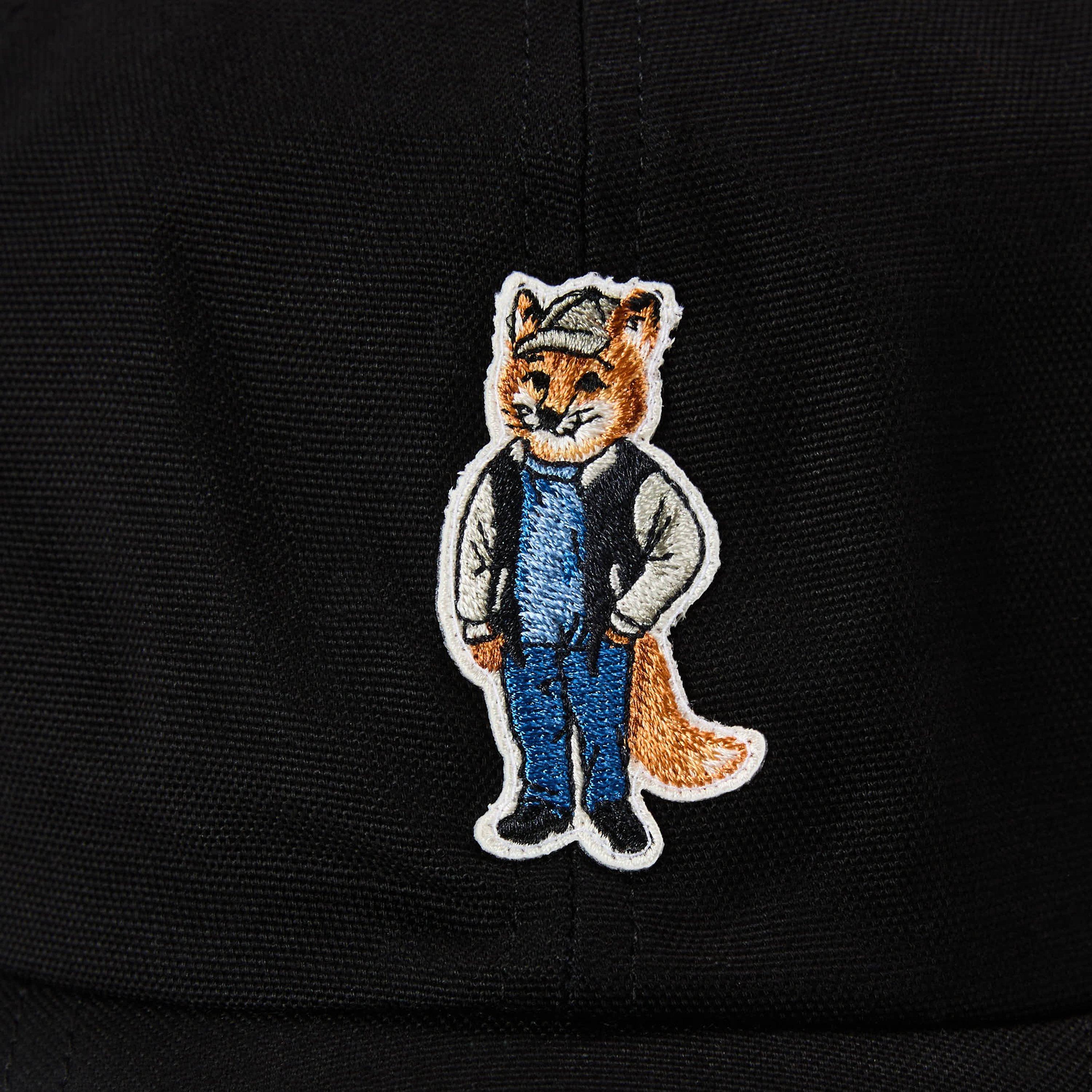 Black - Maison Kitsune - Men's Dressed Fox Baseball Cap - 3
