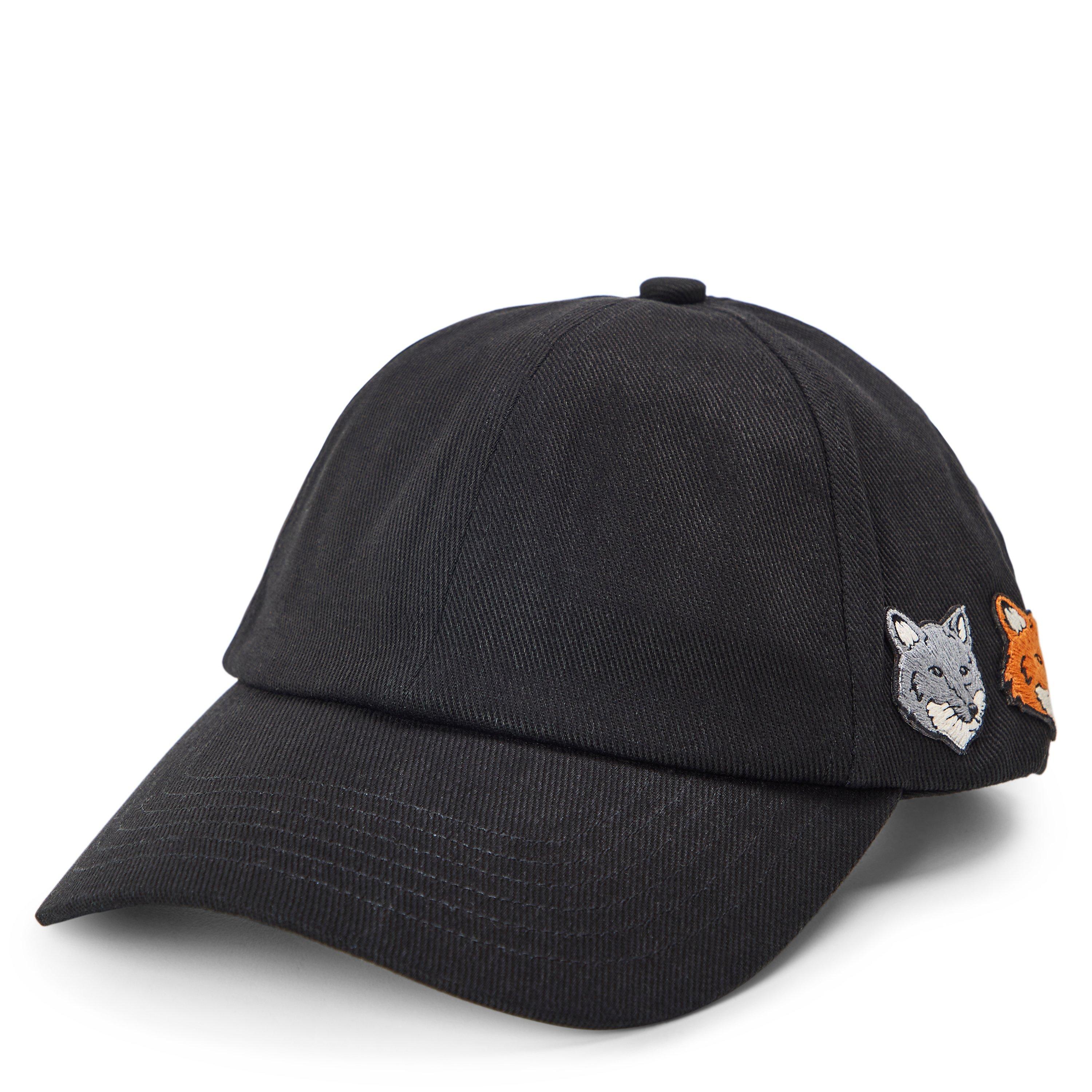 Anthracite - Maison Kitsune - Men's Double Fox Baseball Cap - 1