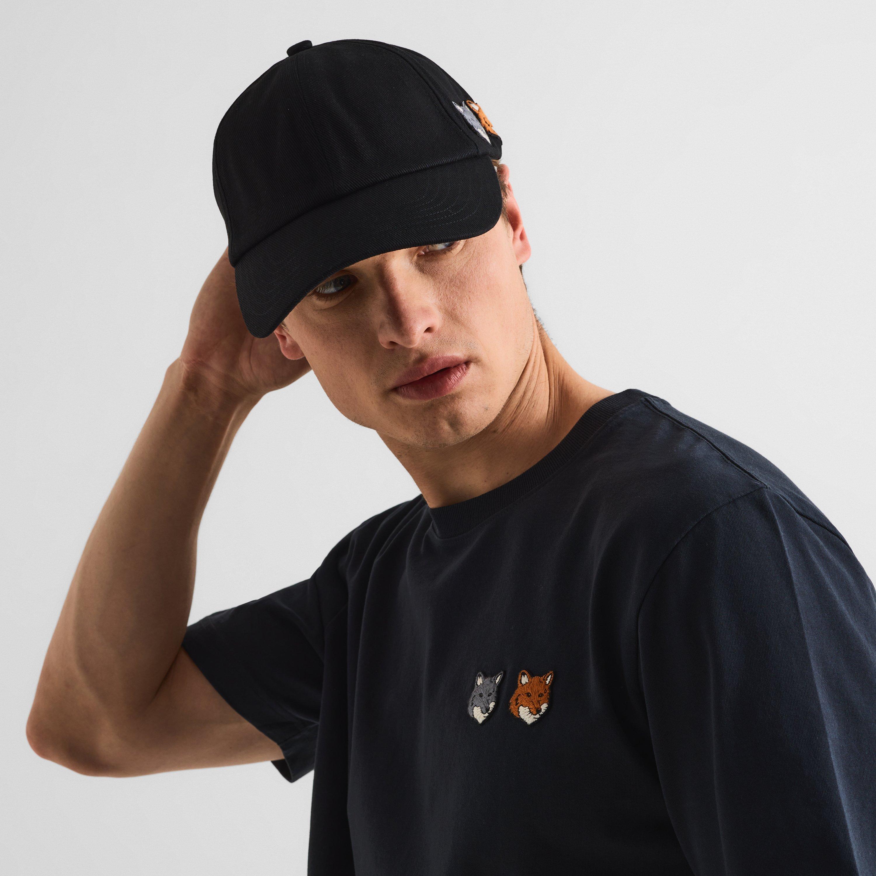 Anthracite - Maison Kitsune - Men's Double Fox Baseball Cap - 3