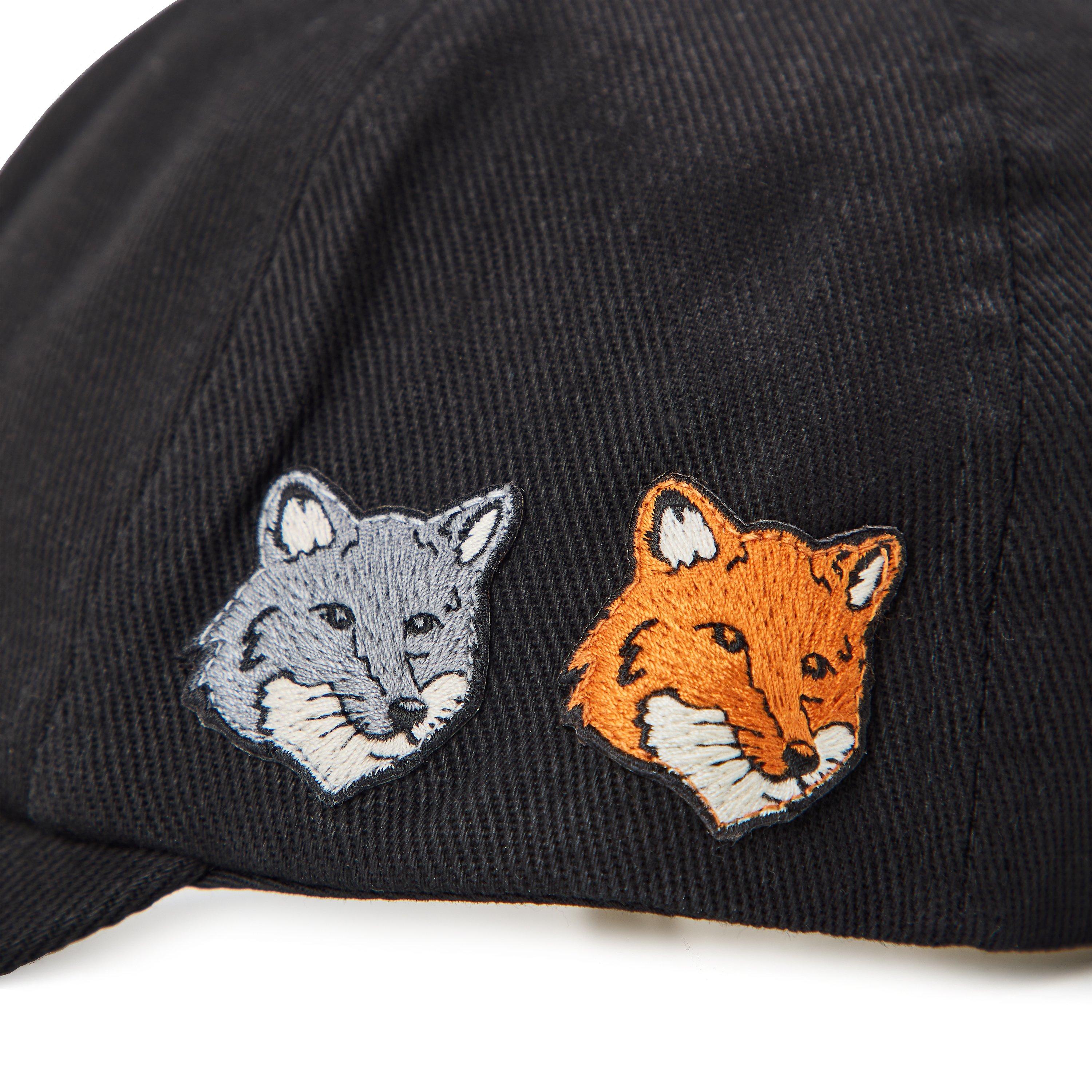 Anthracite - Maison Kitsune - Men's Double Fox Baseball Cap - 3