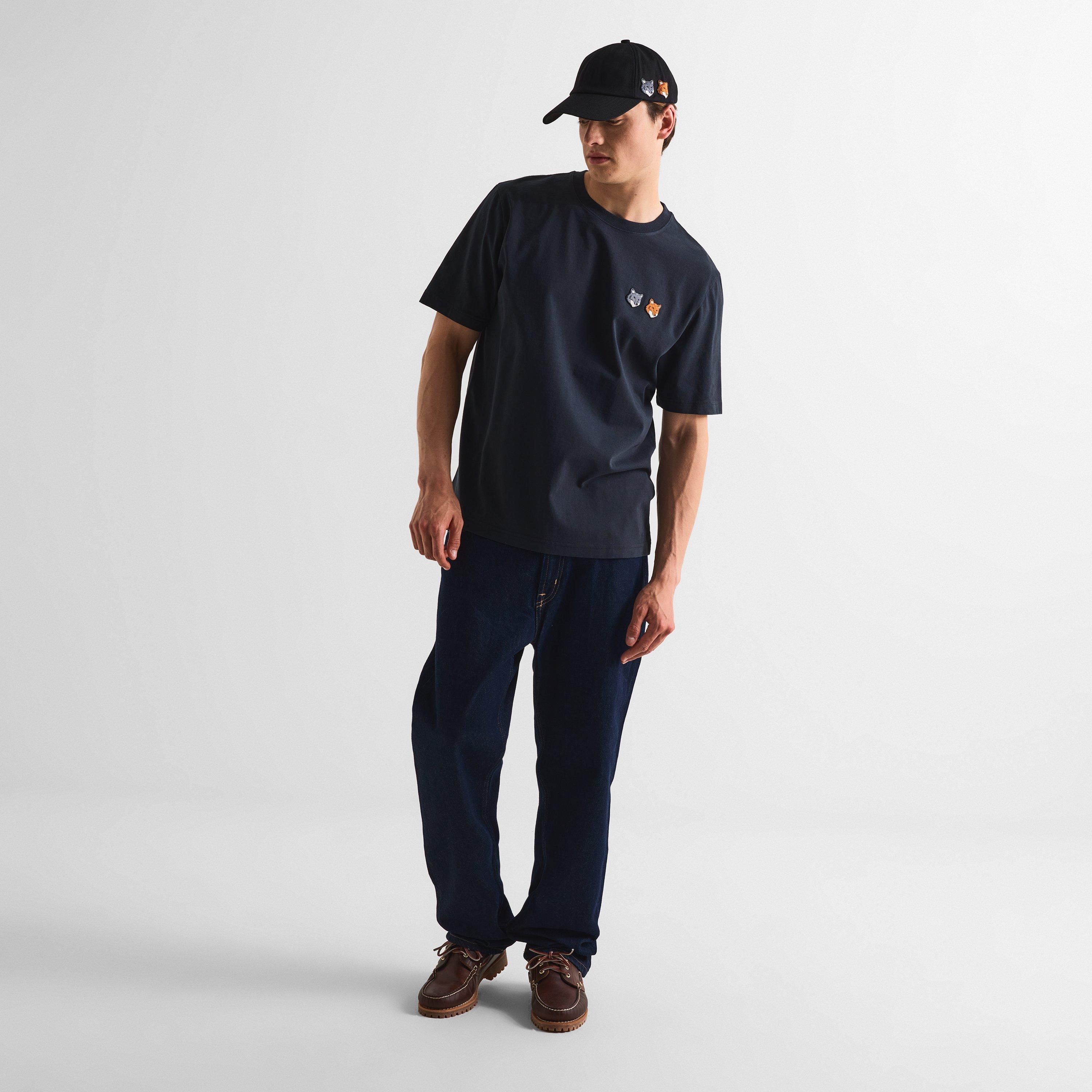 Anthracite - Maison Kitsune - Men's Double Fox Baseball Cap - 5