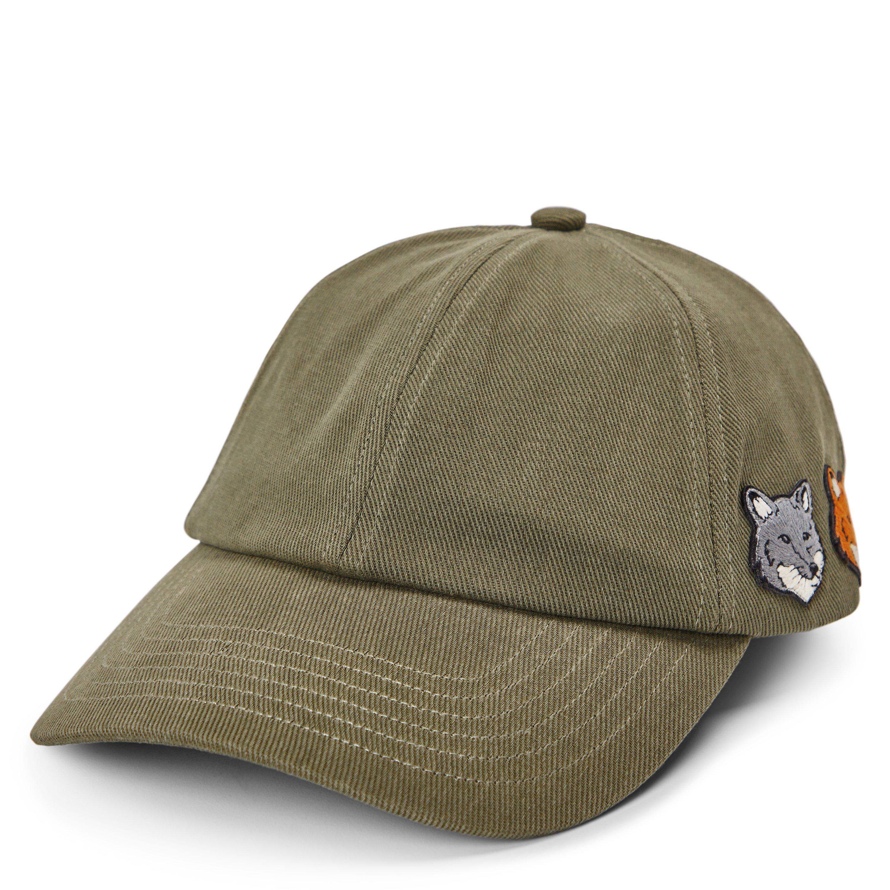 Faded Lrl Green - Maison Kitsune - Men's Double Fox Head Fade Baseball Cap - 1