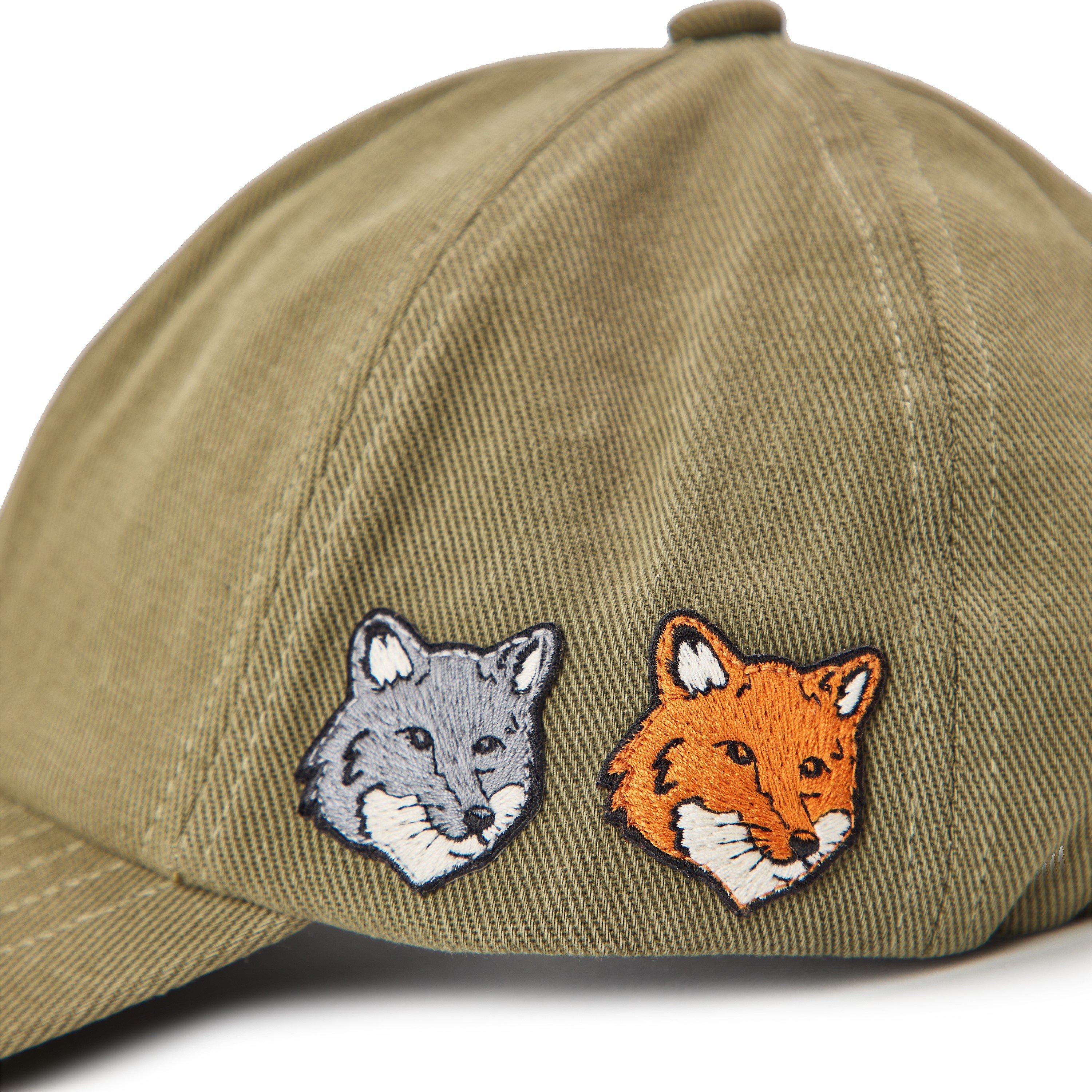 Faded Lrl Green - Maison Kitsune - Men's Double Fox Head Fade Baseball Cap - 3