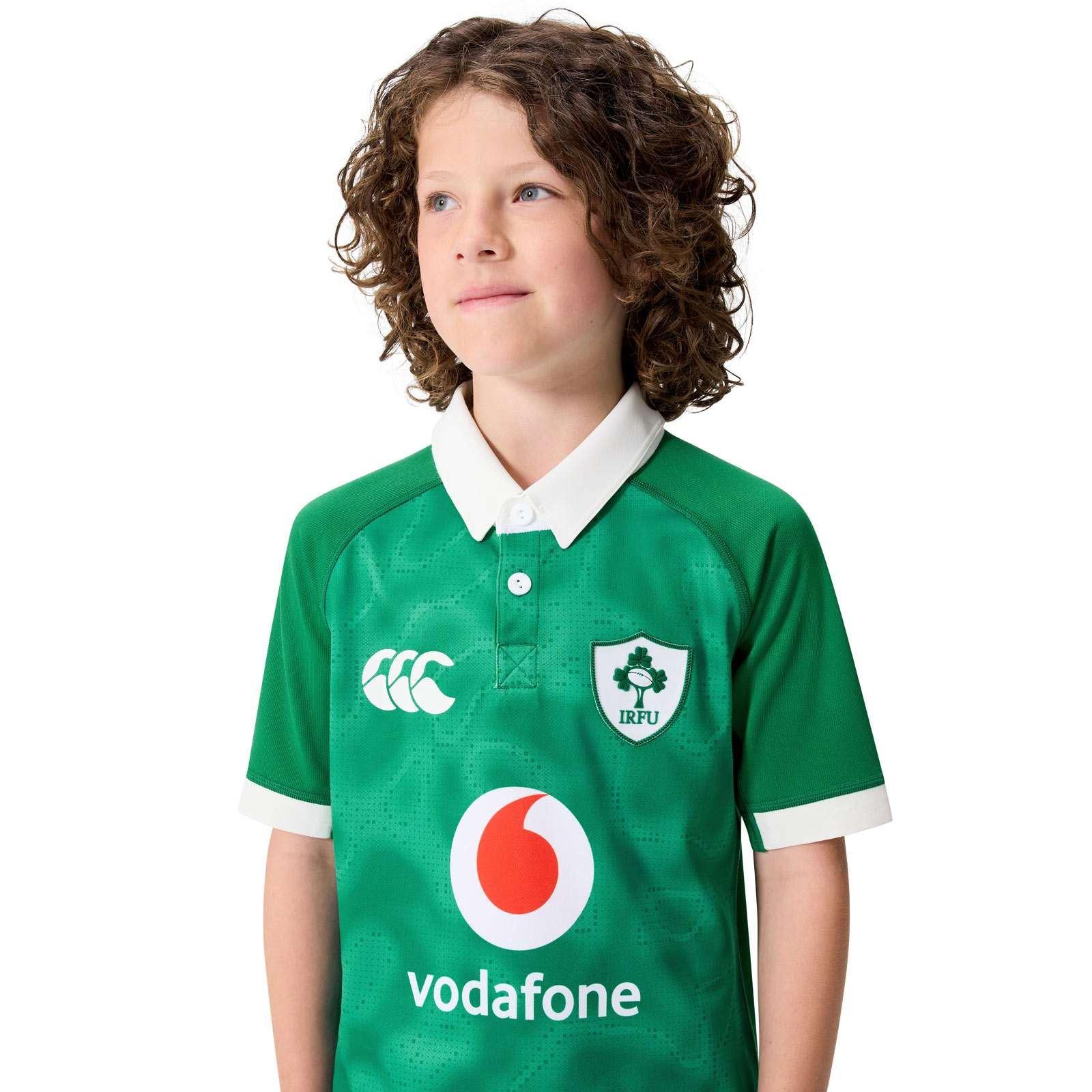 Grøn/Hvid - Canterbury - Canterbury Ireland Home Shirt 2026 Junior - 5