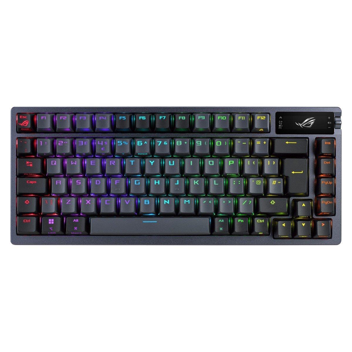 Crna - ASUS - ASUS ROG Azoth -NX Red Keyboard - 1