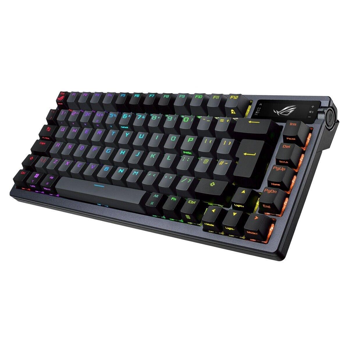 Crna - ASUS - ASUS ROG Azoth -NX Red Keyboard - 3