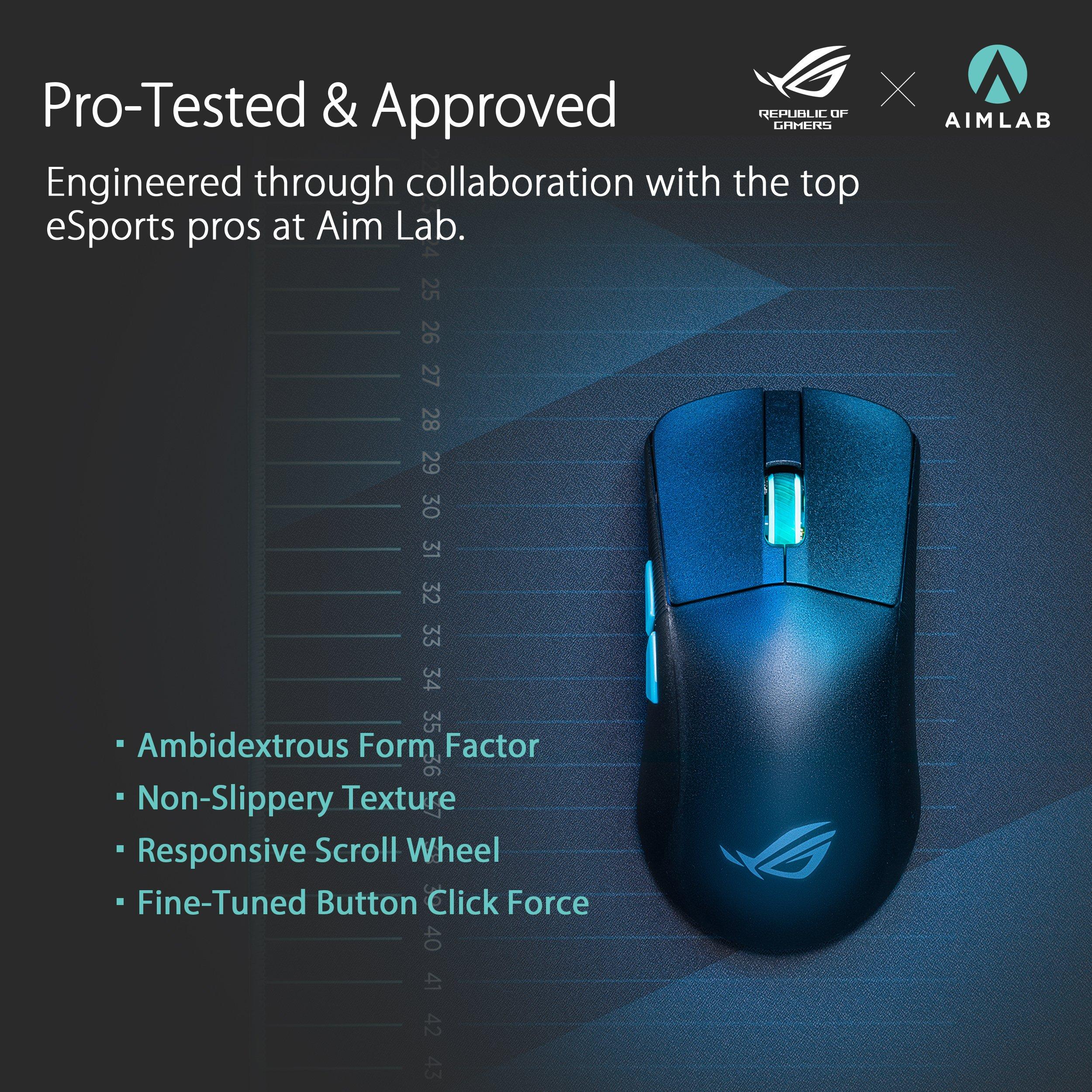 Black - ASUS - ASUS ROG Harpe Ace Aim Lab Edition Wireless Mouse - 7