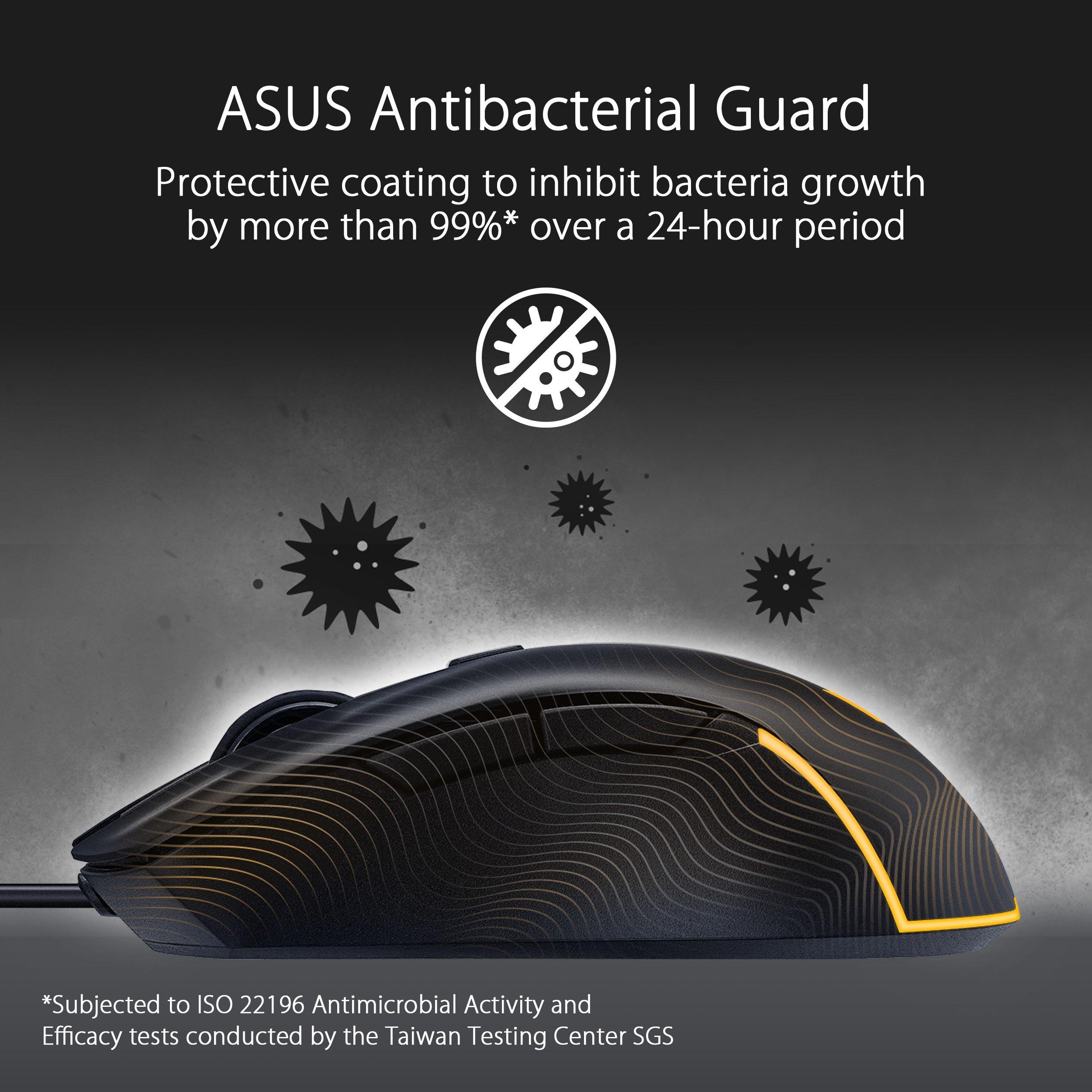 Nero - ASUS - ASUS TUF Wired M3 Gen II Gaming Mouse - 7