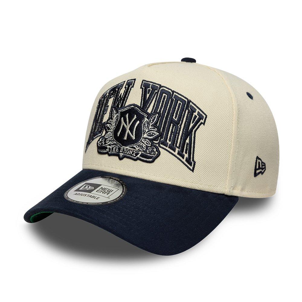 CREME NY/ MARINHO - New Era - Wordmark E-Frame Adjustable Cap - 1