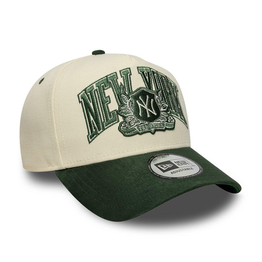 NY Cream/Green - New Era - E-Frame Wordmark Adjustable Cap - 3