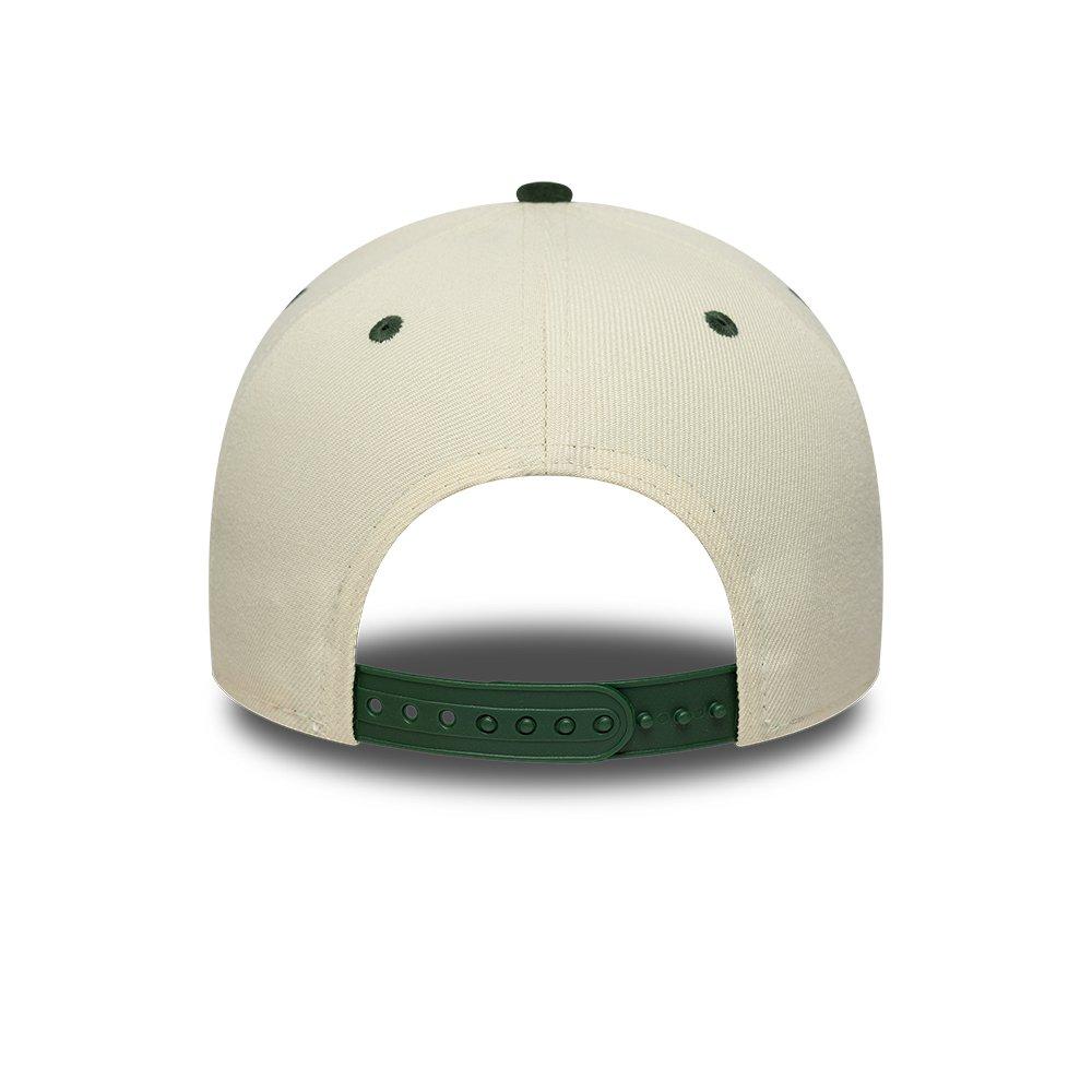 NY Cream/Green - New Era - E-Frame Wordmark Adjustable Cap - 4