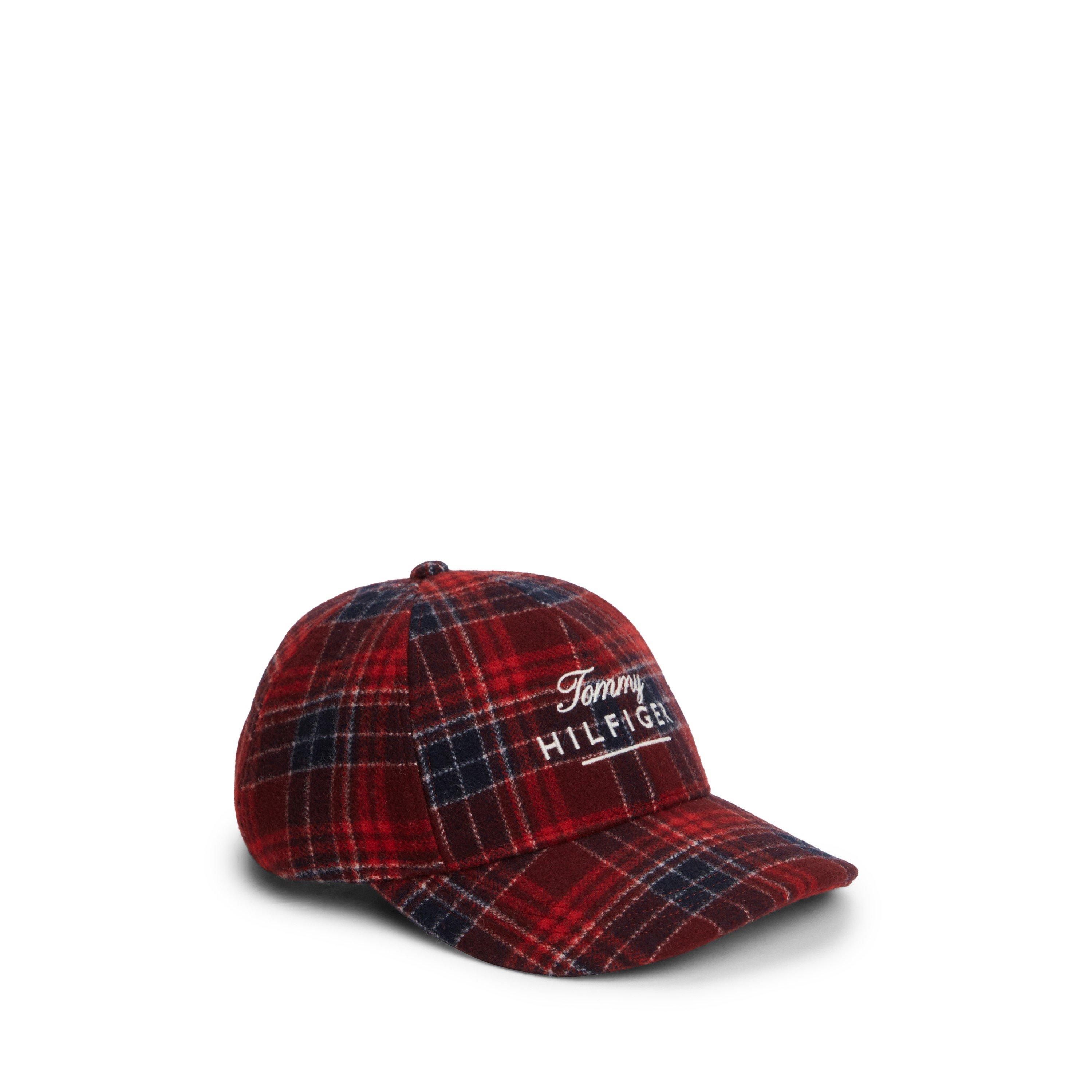 Med Red Check - Tommy Hilfiger - Tommy Flag Check Cap 64 - 1
