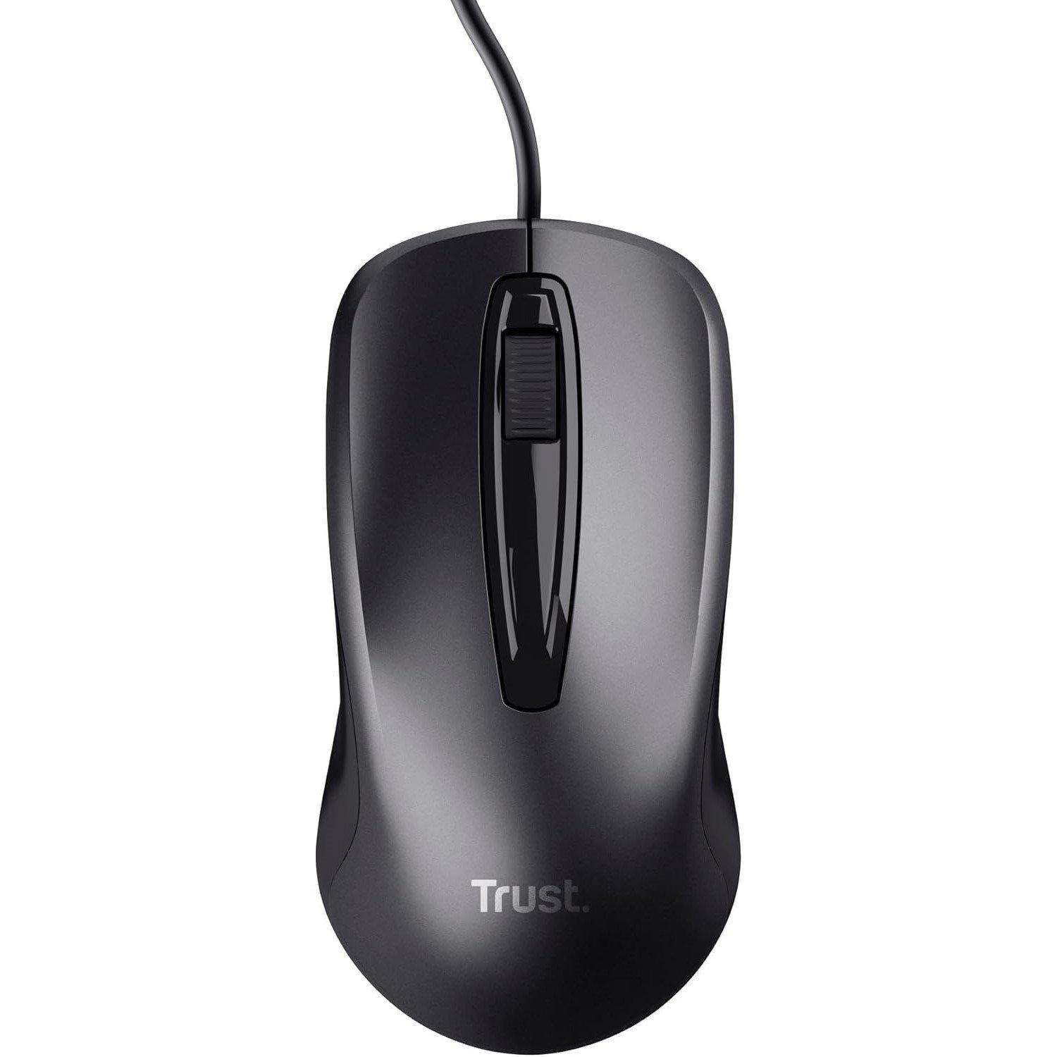 Black - Trust - Trust Carve Wired USB Mouse - 1
