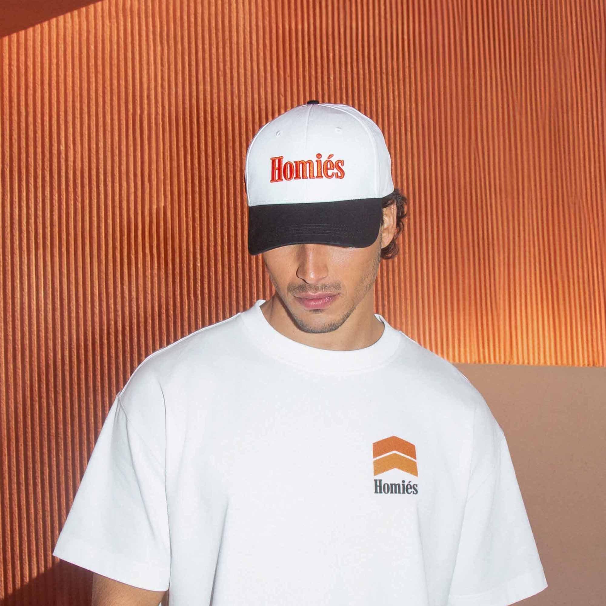 White/Black - Homies Marbella - HOMIES RACING CAP VINTAGE WHITE ORANGE - 3