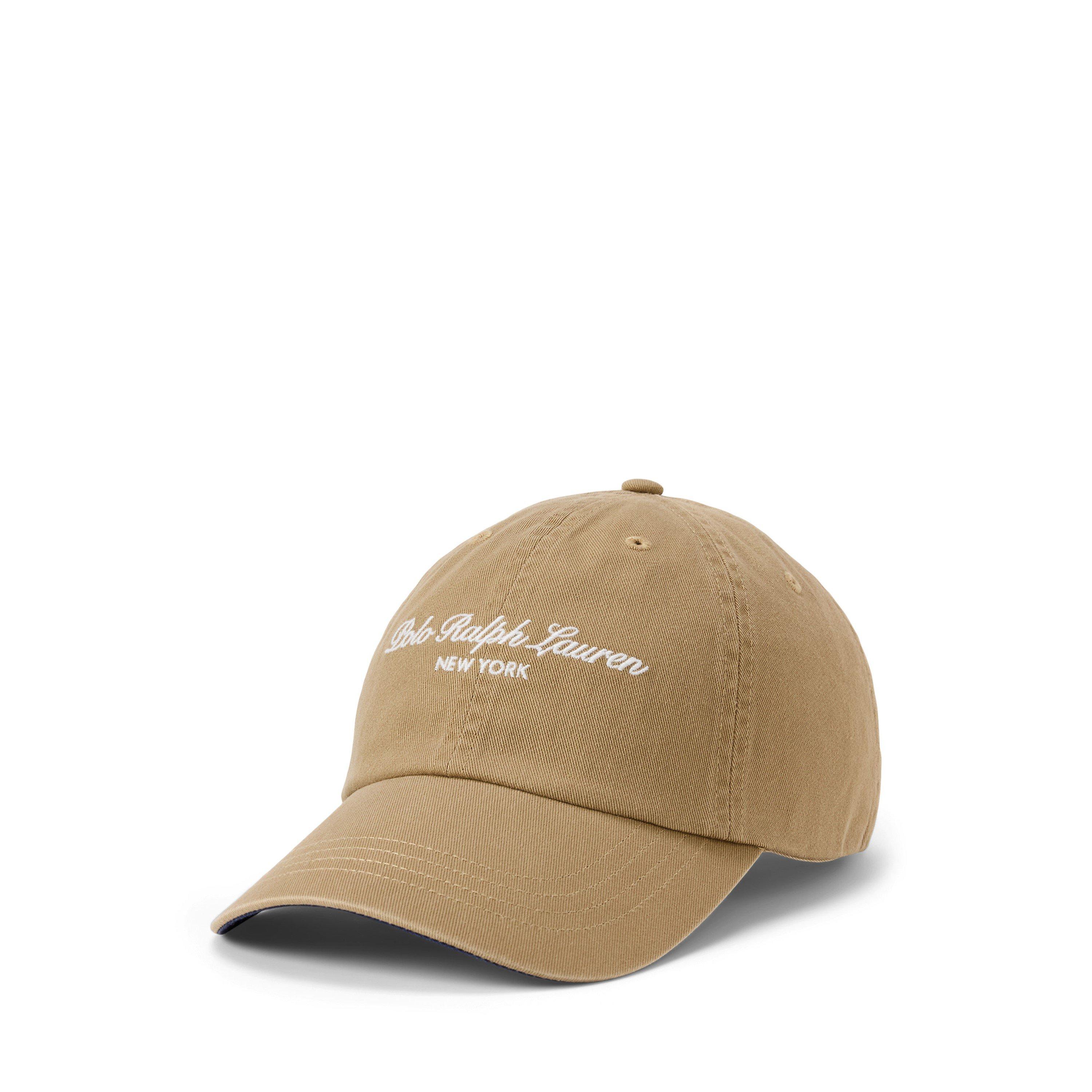 Desert Khaki - Polo Ralph Lauren - Text Woven Cotton Baseball Cap - 1